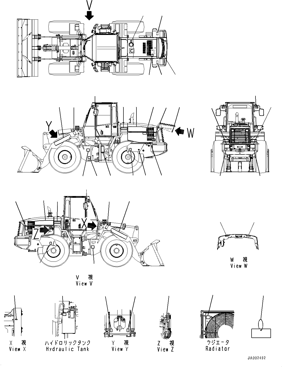 Схема запчастей Komatsu WA250-6 - МАРКИРОВКА, ТАБЛИЧКИ (№7-78) МАРКИРОВКА, ИСПАНИЯ INSTRUCTION