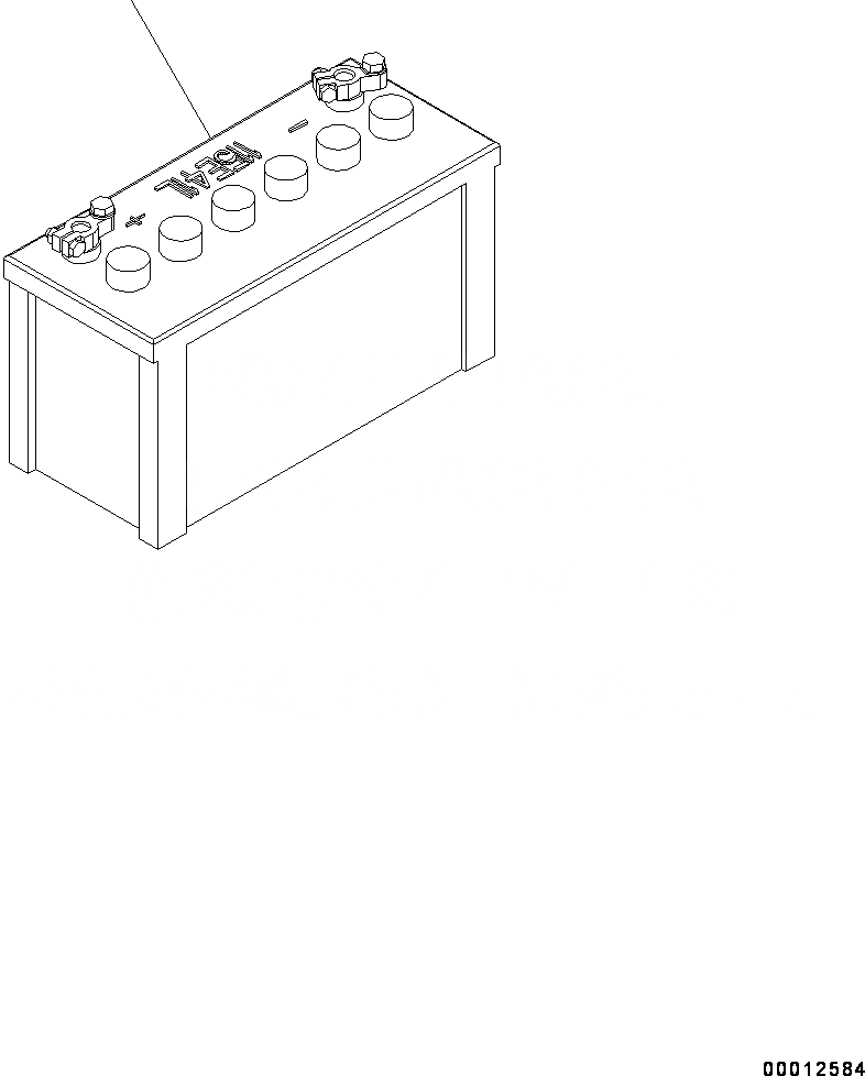 Схема запчастей Komatsu WA250-6 - АККУМУЛЯТОР (№7-) АККУМУЛЯТОР, С ВЫСОК. ЕМК. АККУМУЛЯТОР