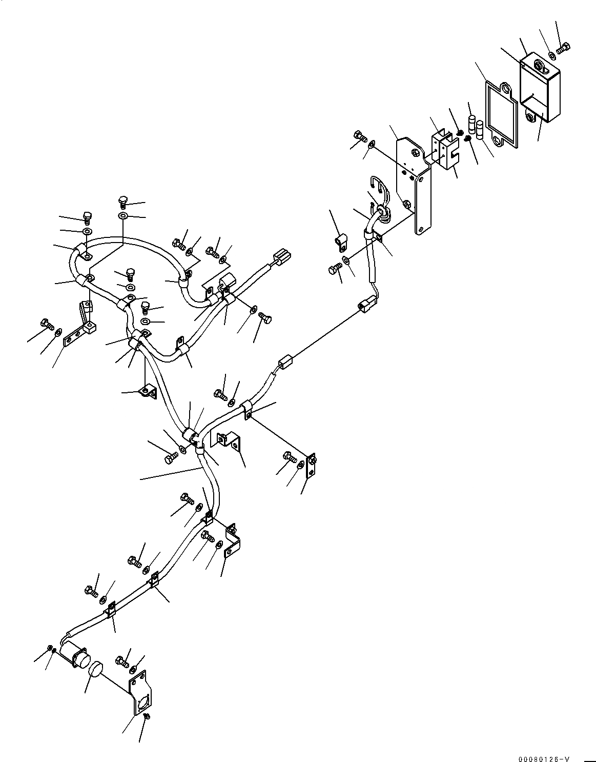 Схема запчастей Komatsu WA250-6 - НАВЕСН. ОБОРУД ТРУБЫ (№7-) НАВЕСН. ОБОРУД ТРУБЫ, ДЛЯ ХОЛОДН. AREA СПЕЦ-ЯIFICATION A (- DEG C)