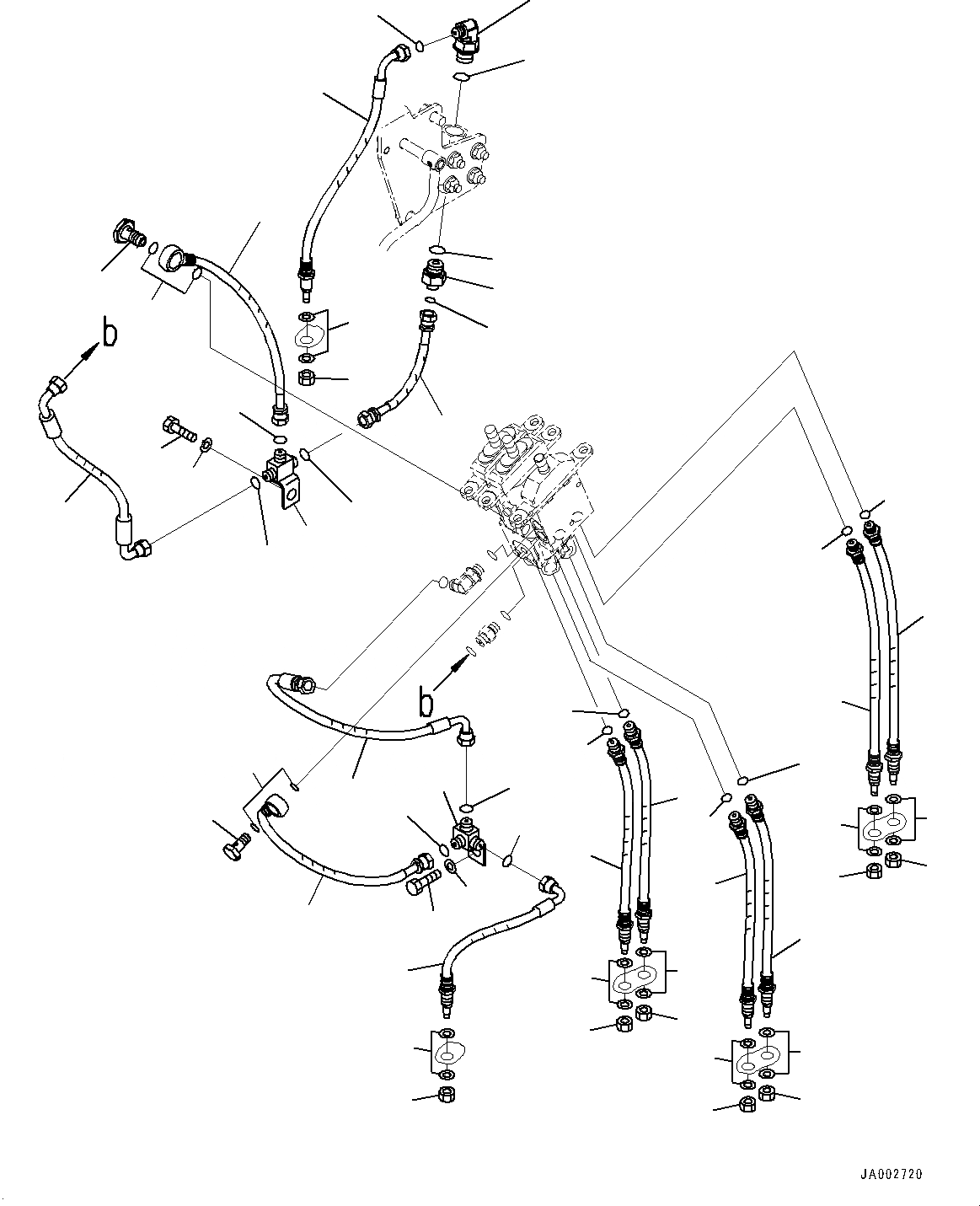 Схема запчастей Komatsu WA250-6 - УПРАВЛЕНИЕ ПОГРУЗКОЙ БЛОК, РАБОЧЕЕ ОБОРУДОВАНИЕ УПРАВЛ-Е ПРОПОРЦИОНАЛЬН. PRESSURE УПРАВЛ-Е (PPC) ТРУБЫ (№7-) УПРАВЛЕНИЕ ПОГРУЗКОЙ БЛОК, С -РЫЧАГ УПРАВЛЕНИЕ ПОГРУЗКОЙ И -РЫЧАГ УПРАВЛ. НАВЕСН. ОБОРУД.
