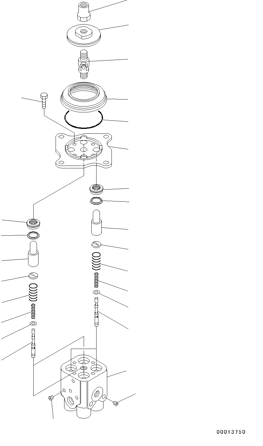 Схема запчастей Komatsu WA250-6 - УПРАВЛЕНИЕ ПОГРУЗКОЙ БЛОК, ГЛАВН. КЛАПАН (№78-) УПРАВЛЕНИЕ ПОГРУЗКОЙ БЛОК, С MULTI-FUNCTION MONO РЫЧАГ И -MONO РЫЧАГ УПРАВЛ. НАВЕСН. ОБОРУД.