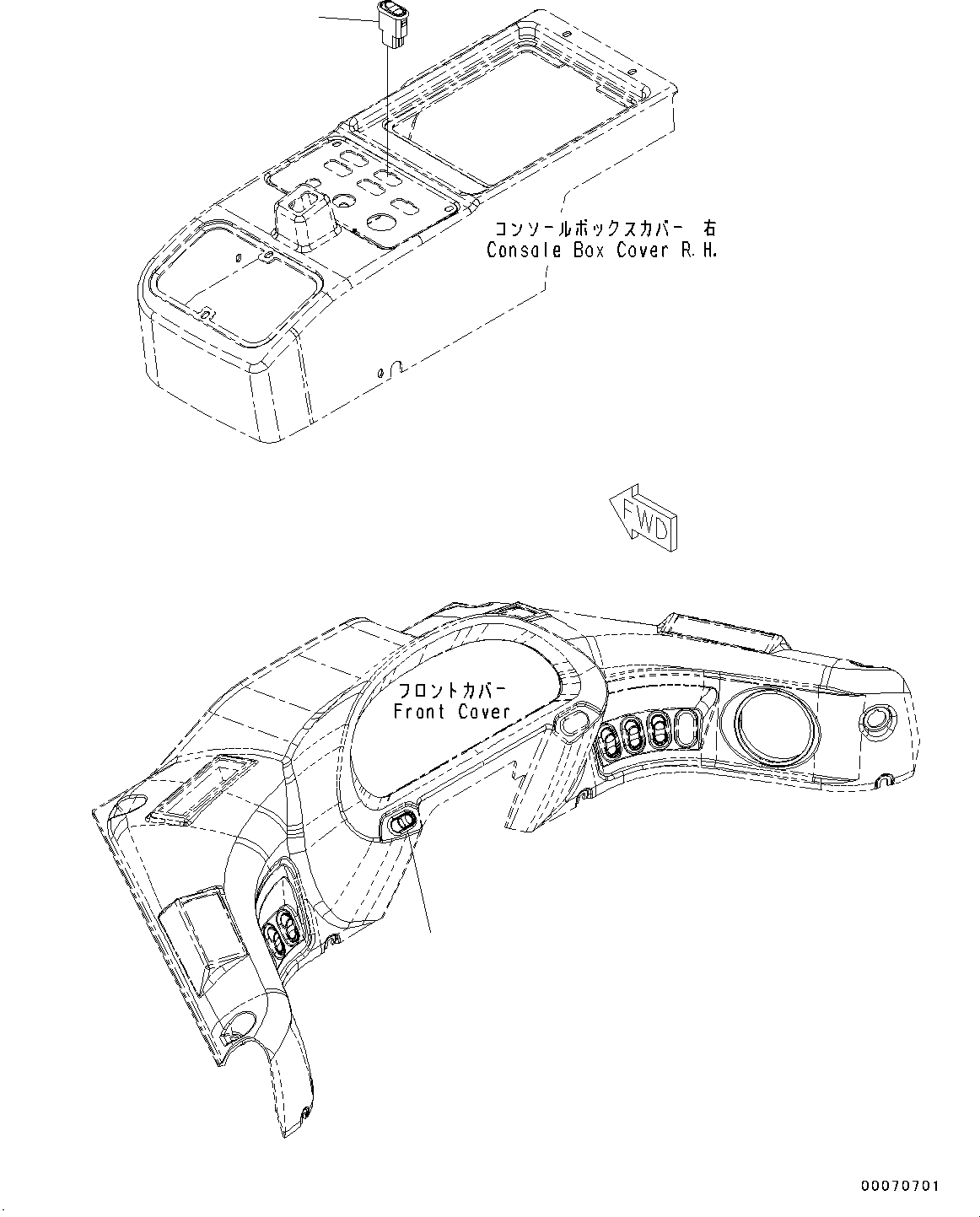 Схема запчастей Komatsu WA250-6 - ПЕРЕКЛЮЧАТЕЛЬ (№7-) ПЕРЕКЛЮЧАТЕЛЬ, С ECSS, АВТОМАТИЧ. РЕВЕРСИВН. ВЕНТИЛЯТОР ОХЛАЖДЕНИЯ