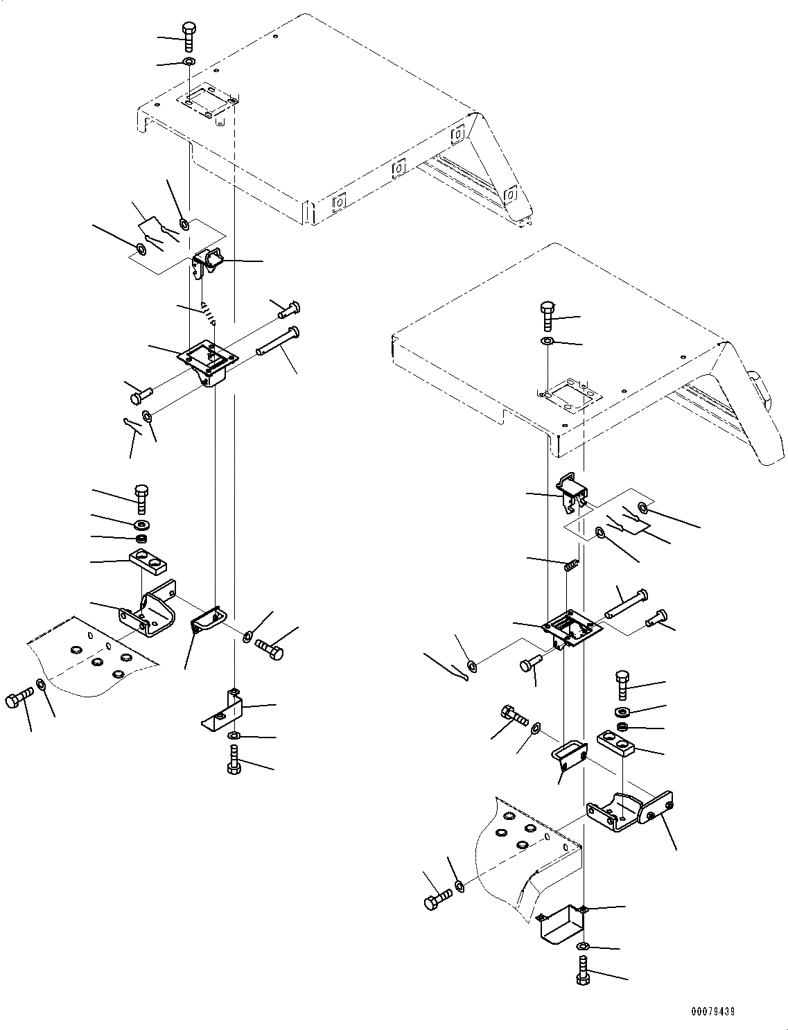 Схема запчастей Komatsu WA250-6 - ЗАДН. КРЫЛО, КОМПОНЕНТЫ (№7-) ЗАДН. КРЫЛО, ДЛЯ СЕВ. АМЕРИКИ, С ЗАДН. ПОЛН. КРЫЛО