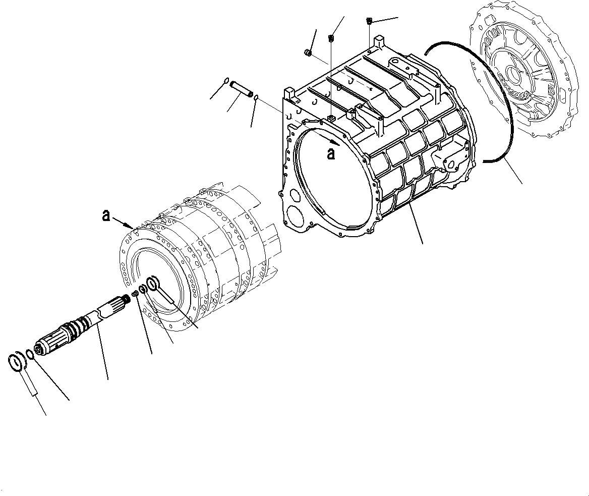 Схема запчастей Komatsu WA600-6 - ГИДРОТРАНСФОРМАТОР И ТРАНСМИССИЯ, ВХОДН. ВАЛ И КОРПУС ПРИВОДА (/) (№8-) ГИДРОТРАНСФОРМАТОР И ТРАНСМИССИЯ, С ТОРМОЗ. МАСЛ. СИСТЕМА ОХЛАЖДЕНИЯ, PM SERVICE СОЕДИН-Е, С ЭКСТРЕНН. УПРАВЛ.