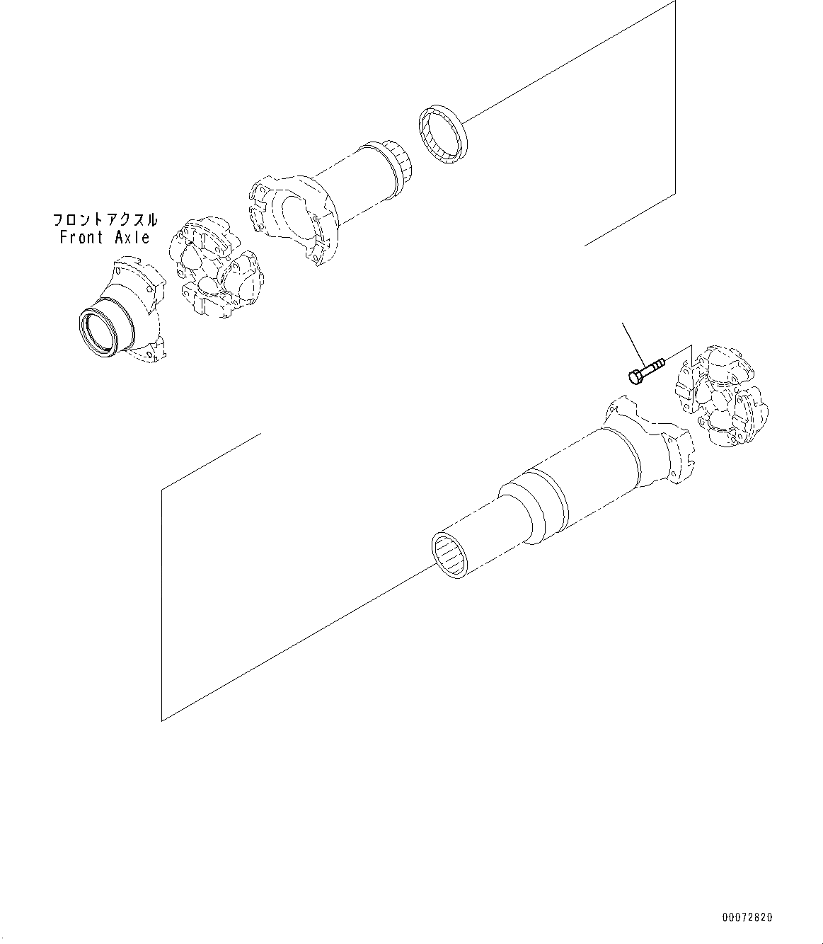 Схема запчастей Komatsu WA600-6 - ПЕРЕДНИЙ МОСТ, КОМПОНЕНТЫ (№8-) ПЕРЕДНИЙ МОСТ, БЕЗ ТОРМОЗ. МАСЛ. СИСТЕМА ОХЛАЖДЕНИЯ