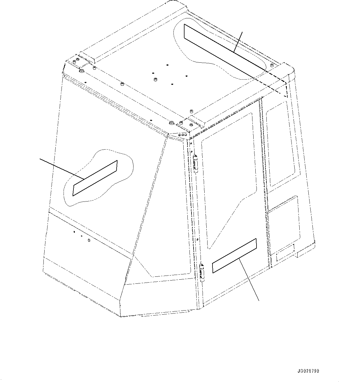 Схема запчастей Komatsu WA600-6 - КАБИНА, МАРКИРОВКА (№8-) КАБИНА, ADVANCED ДЖОЙСТИК СИСТЕМАУПРАВЛЕНИЯ ПОВОРОТОМ(AJSS), RAINVISOR, ПОГРУЗ. METER