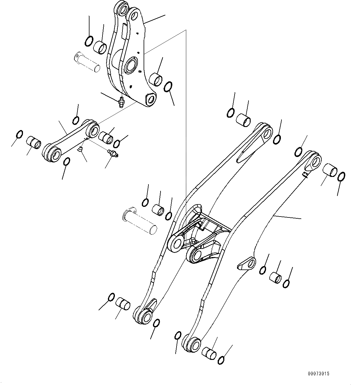 Схема запчастей Komatsu WA600-6 - РУКОЯТЬ И BELL CRANK, СТРЕЛА И BELL CRANK (№8-) РУКОЯТЬ И BELL CRANK, 8MM РУКОЯТЬ, СЕКЦ. КЛАПАН И ECSS