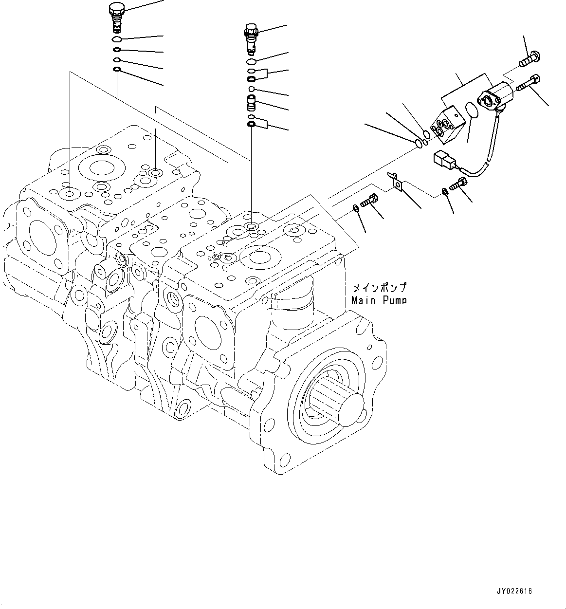 Схема запчастей Komatsu WA600-6R - ГИДРОТРАНСФОРМАТОР И ТРАНСМИССИЯ, ПОГРУЗ. НАСОС (/) (№-) ГИДРОТРАНСФОРМАТОР И ТРАНСМИССИЯ, БЕЗ ТОРМОЗ. МАСЛ. СИСТЕМА ОХЛАЖДЕНИЯ