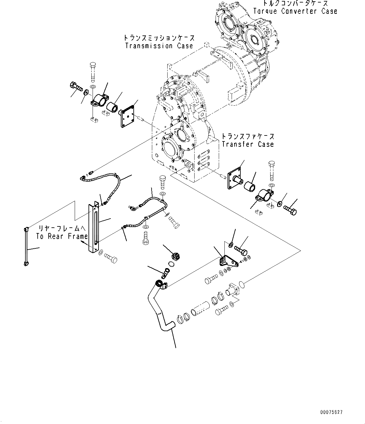 Схема запчастей Komatsu WA600-6R - ГИДРОТРАНСФОРМАТОР И ТРАНСМИССИЯ, КРЕПЛЕНИЕ (/) (№-) ГИДРОТРАНСФОРМАТОР И ТРАНСМИССИЯ, НАКЛОН.ABLE РУЛЕВОЕ КОЛЕСО, ЭКСТРЕНН. РУЛЕВ. УПРАВЛЕНИЕ, АВТОМАТИЧ. УПРАВЛ-Е ТИП, ТОРМОЗ. МАСЛ. СИСТЕМА ОХЛАЖДЕНИЯ