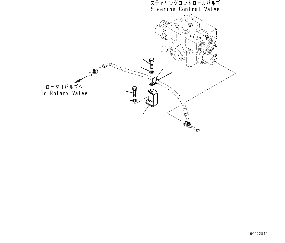Схема запчастей Komatsu WA600-6R - РУЛЕВ. УПРАВЛЕНИЕ ГИДРОЛИНИЯ, КРЕПЛЕНИЕ (/) (№-) РУЛЕВ. УПРАВЛЕНИЕ ГИДРОЛИНИЯ, ADVANCED ДЖОЙСТИК СИСТЕМАУПРАВЛЕНИЯ ПОВОРОТОМ(AJSS), ПЕРИОДИЧ. ОБСЛУЖ. SERVICE СОЕДИН-ЕS