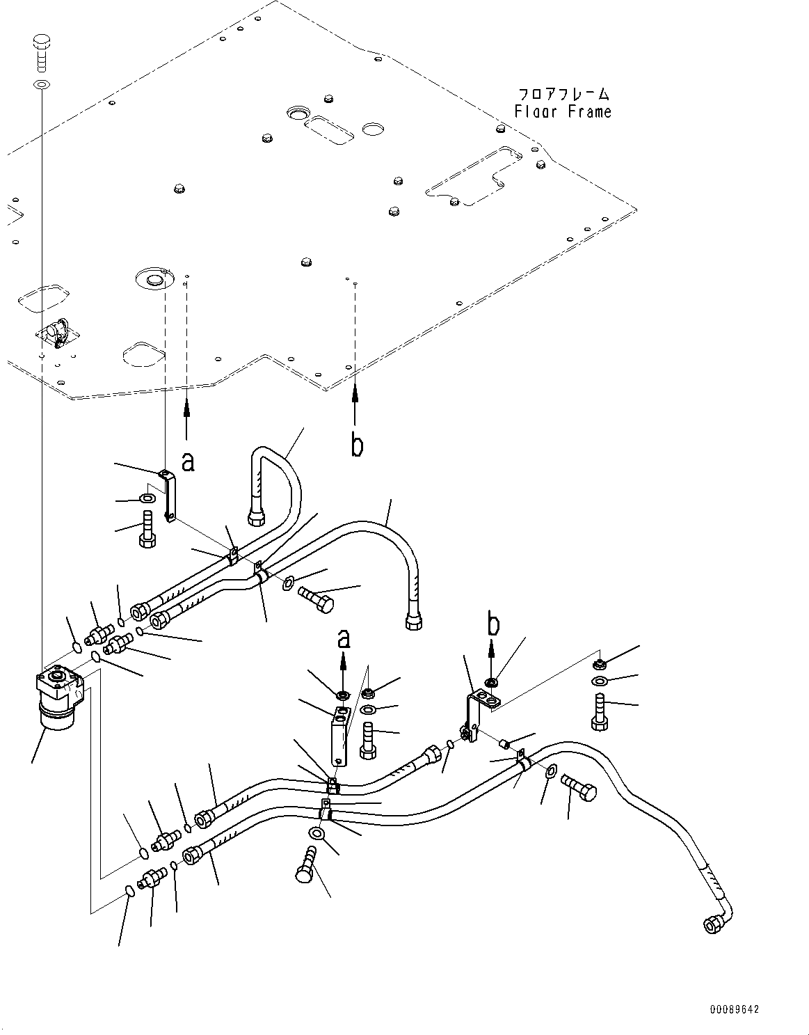 Схема запчастей Komatsu WA600-6R - ПОЛ, КЛАПАН И ТРУБЫ (№-) ПОЛ, НАКЛОН.ABLE РУЛЕВОЕ КОЛЕСО, 78MM РЕМЕНЬ БЕЗОПАСНОСТИ, -POINT ТИП, С ВОЗД. ПОДВЕСКОЙ СИДЕНЬЕ ОПЕРАТОРА, GRAMMER, KOMTRAX, CHINA