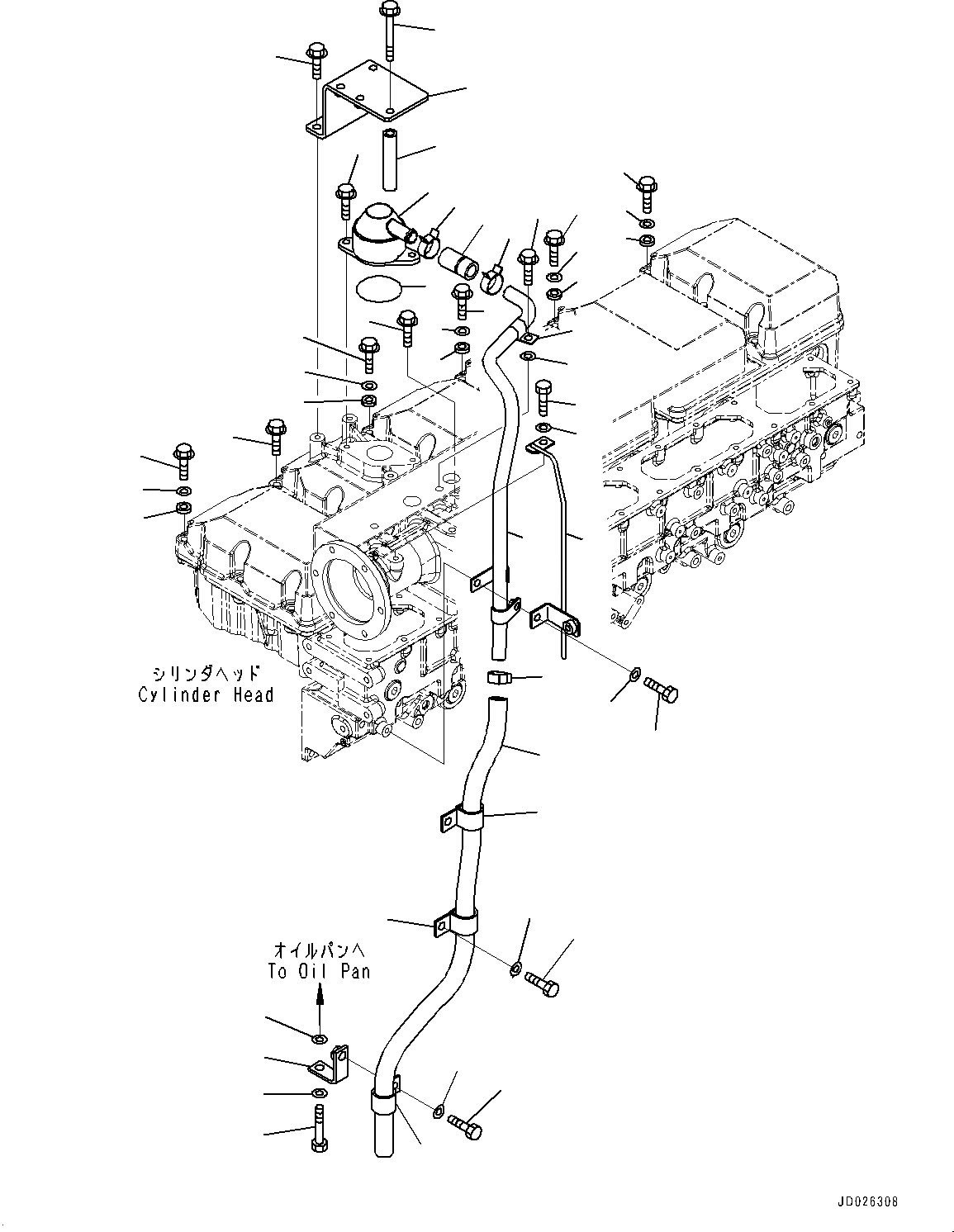 Схема запчастей Komatsu SAA6D170E-5AR - КРЫШКА ГОЛОВКИ КОМПОНЕНТЫ (№-) КРЫШКА ГОЛОВКИ КОМПОНЕНТЫ, БЕЗ VHMS (VHMS)