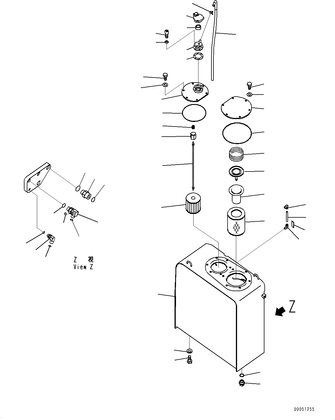 Схема запчастей Komatsu HB205-1 - ГИДР. БАК. (№7-) ГИДР. БАК., С РУКОЯТЬ CRANE, -НАВЕСН. ОБОРУД, -ДОПОЛН. АКТУАТОР ТРУБЫ, АККУМУЛЯТОР, СТРЕЛА ANTI-DROP КЛАПАН