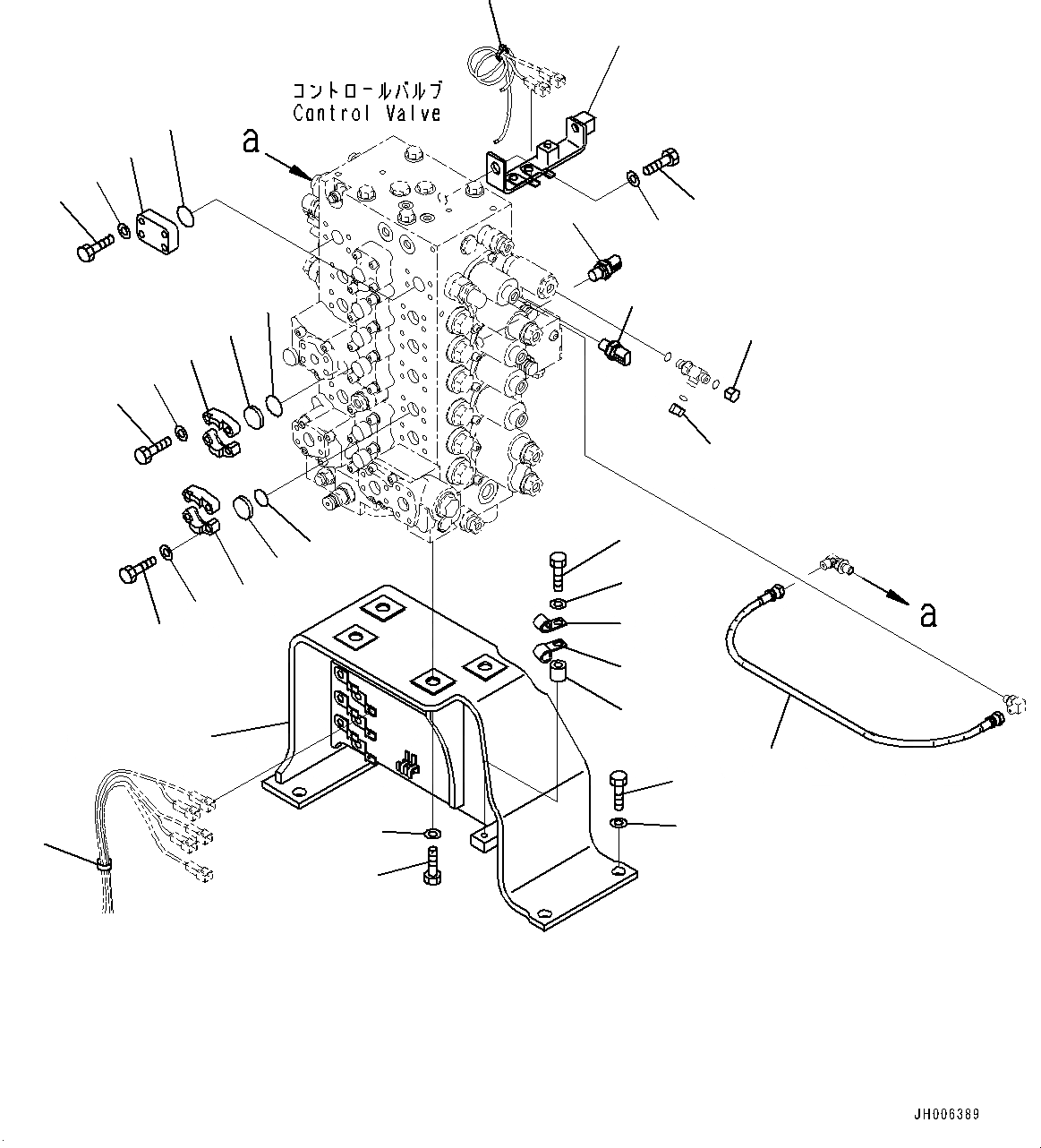 Схема запчастей Komatsu HB205-1 - УПРАВЛЯЮЩ. КЛАПАН, КОРПУС КЛАПАНА И ДАТЧИК (№-) УПРАВЛЯЮЩ. КЛАПАН, С -СЕРВИСНЫЙ КЛАПАН