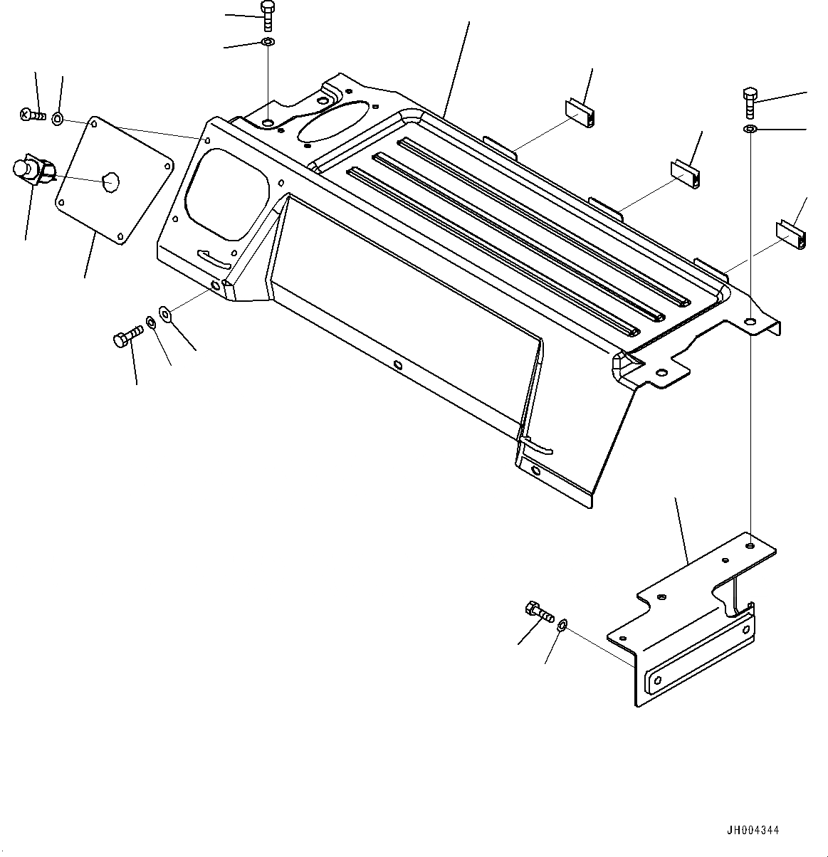 Схема запчастей Komatsu HB205-1 - КАБИНА, КАБИНА IN ЧАСТИ, LUGGAGE ПЛАСТИНА (№-) КАБИНА, ЗАЩИТА ОТ ВАНДАЛИЗМА, AM-FM РАДИО ДЛЯ АЗИИ, С KOMTRAX