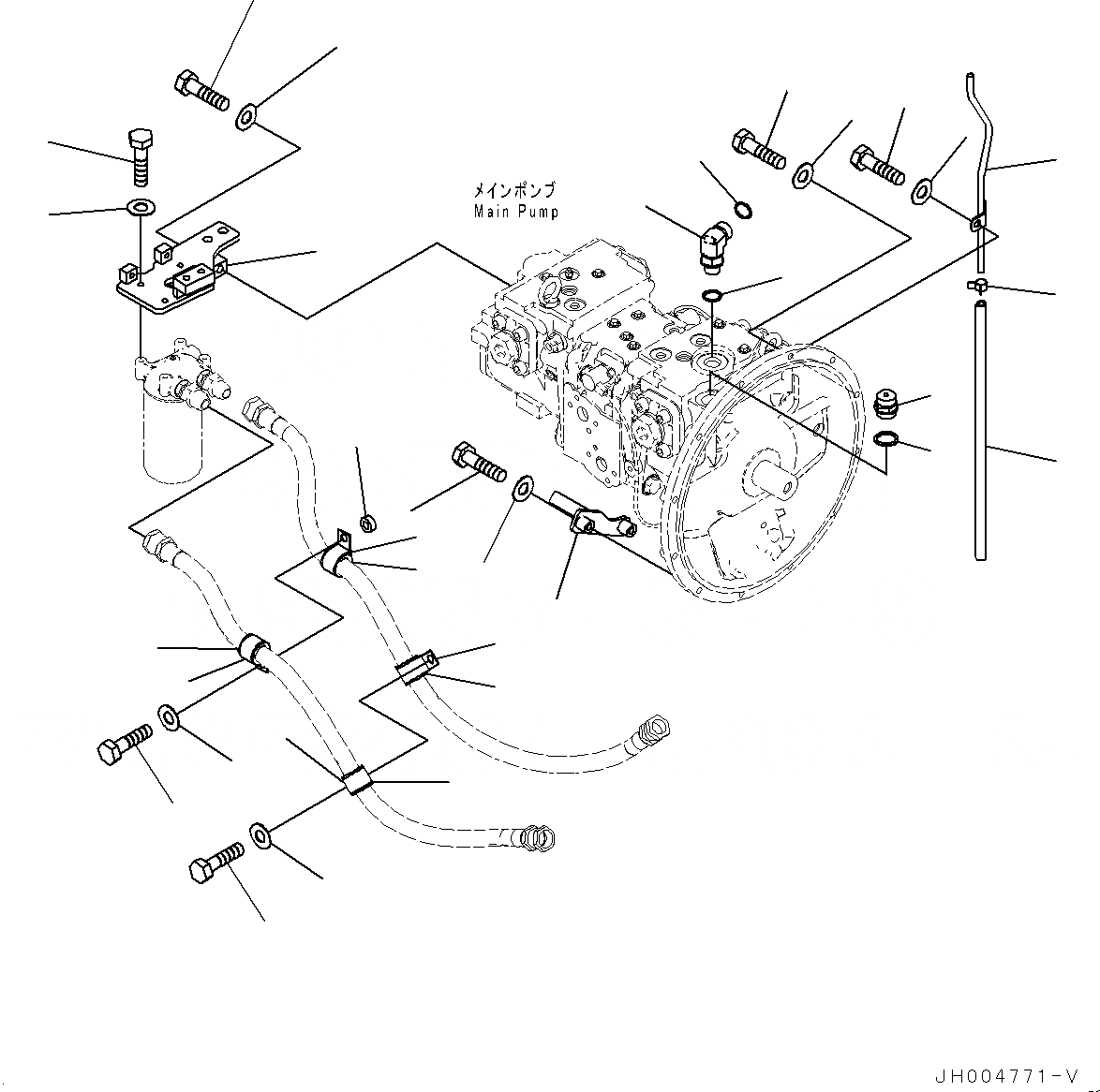 Схема запчастей Komatsu HB215LC-1 - КОМПОНЕНТЫ ДВИГАТЕЛЯ, НАСОС КОМПОНЕНТЫ (№7-97) КОМПОНЕНТЫ ДВИГАТЕЛЯ, С AMP. ГЕНЕРАТОР, .KW СТАРТЕР, ДЛЯ CHINA 2 EX-GAS REGULATION ARRANGEMENT