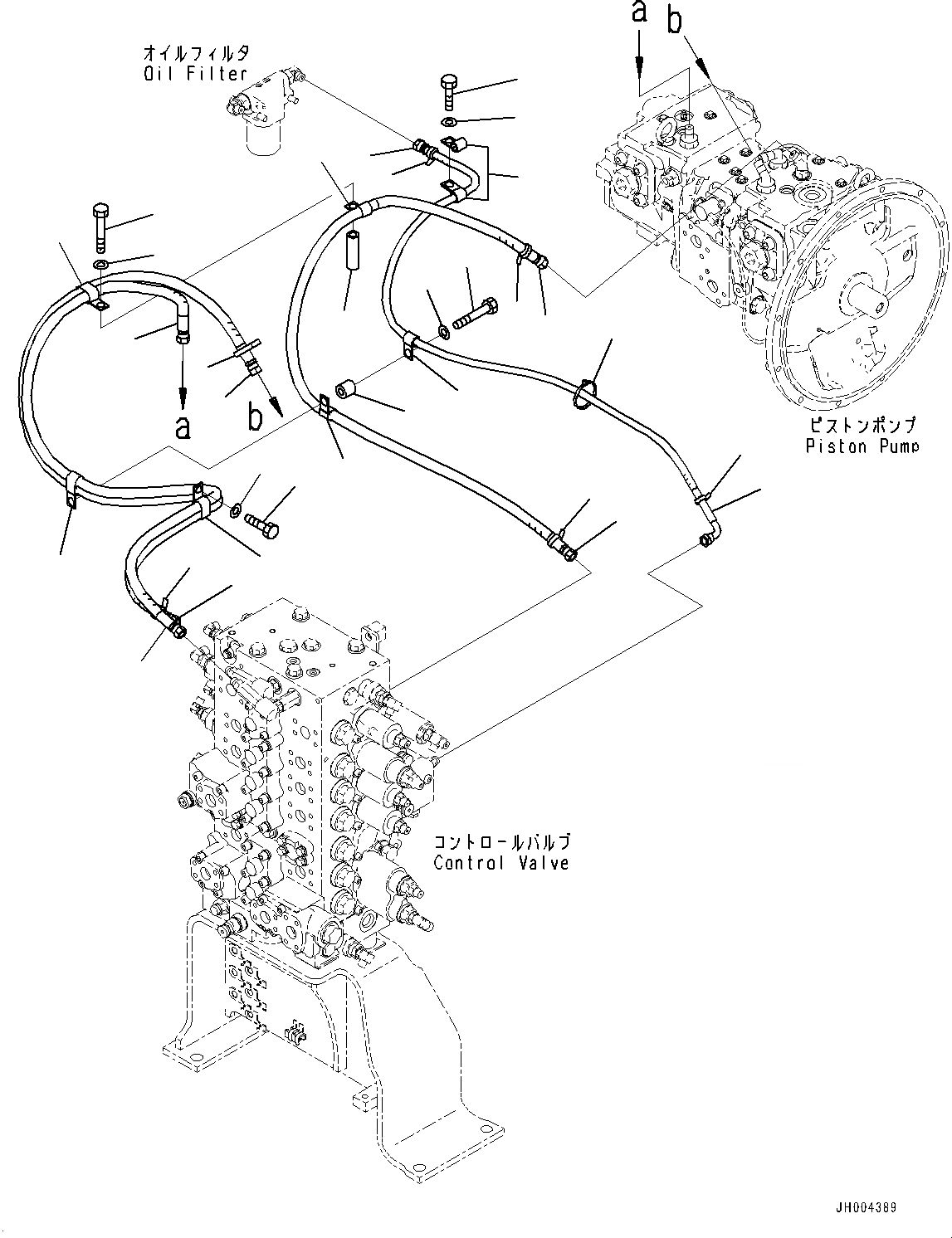 Схема запчастей Komatsu HB215LC-1 - LS ТРУБЫ (№-) LS ТРУБЫ, ДЛЯ -ДОПОЛН. АКТУАТОР ТРУБЫ, АККУМУЛЯТОР