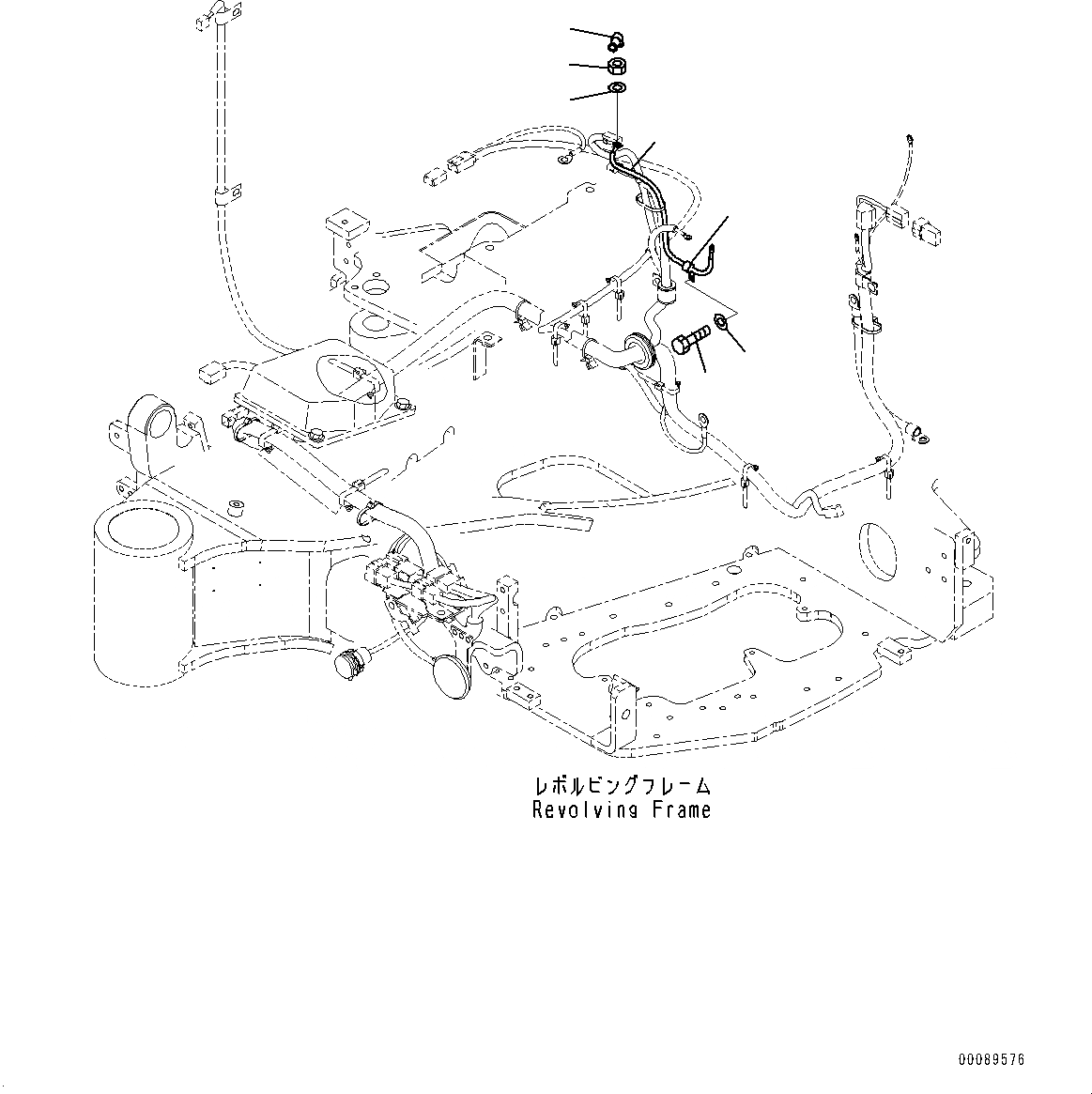 Схема запчастей Komatsu PC35MR-3 - ДВИГАТЕЛЬ БЛОК, ПРОВОДКА (№979-) ДВИГАТЕЛЬ БЛОК, ДЛЯ КАБИНА ROPS, КОНДИЦ. ВОЗДУХА, КРОМЕ ЯПОН.