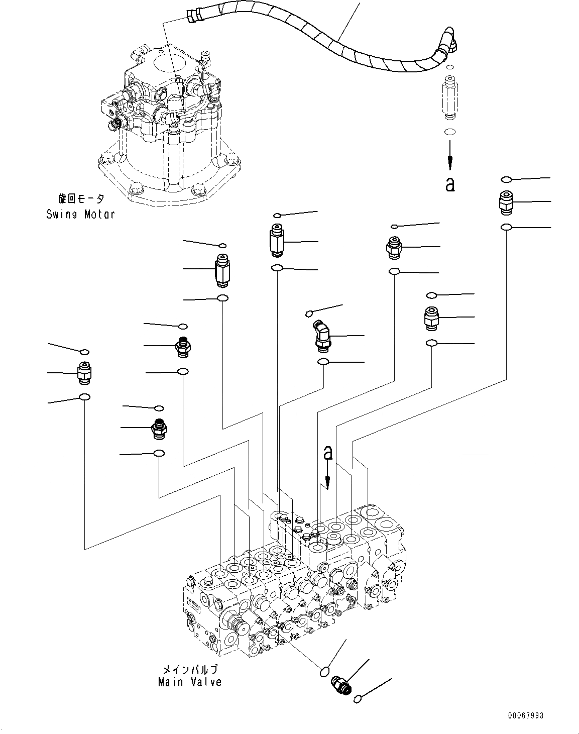 Схема запчастей Komatsu PC35MR-3 - УПРАВЛЯЮЩ. КЛАПАН, СОЕДИНИТЕЛЬН. ЧАСТИ (/) (№9-8) УПРАВЛЯЮЩ. КЛАПАН, ДЛЯ СИСТЕМА ROPS