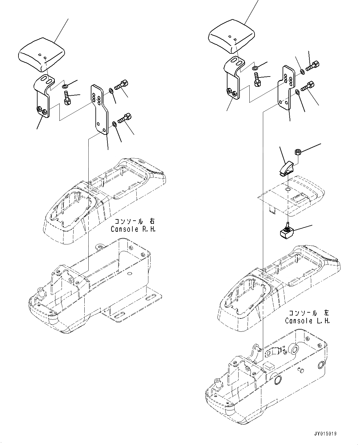 Схема запчастей Komatsu PC35MR-3 - КАБИНА, WRIST REST (№9-8) КАБИНА, -ДОПОЛН. АКТУАТОР ТРУБЫ, ВЫСОК. ЕМК., С КОНДИЦИОНЕРОМ, МАСТЕР КЛЮЧ, ДЛЯ АВСТРАЛИИ И НОВ. ZEALAND
