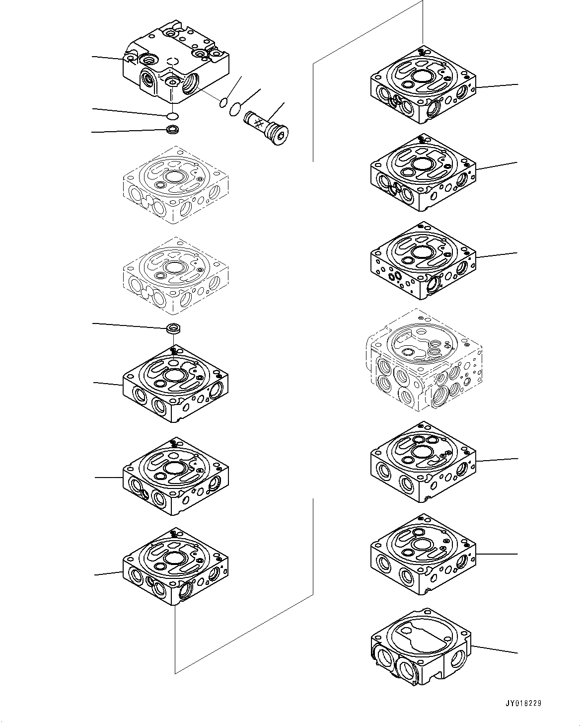 Схема запчастей Komatsu PC35MR-3 - УПРАВЛЯЮЩ. КЛАПАН, ВНУТР. ЧАСТИ, УПРАВЛЯЮЩ. КЛАПАН (/) (№8-) УПРАВЛЯЮЩ. КЛАПАН, С ПРОПОРЦИОНАЛЬН. РЫЧАГ УПРАВЛ-Я, АВТОМАТИЧ. DECELERATOR, ДЛЯ -ДОПОЛН. АКТУАТОР ТРУБЫ, ЕС ARRANGEMENT