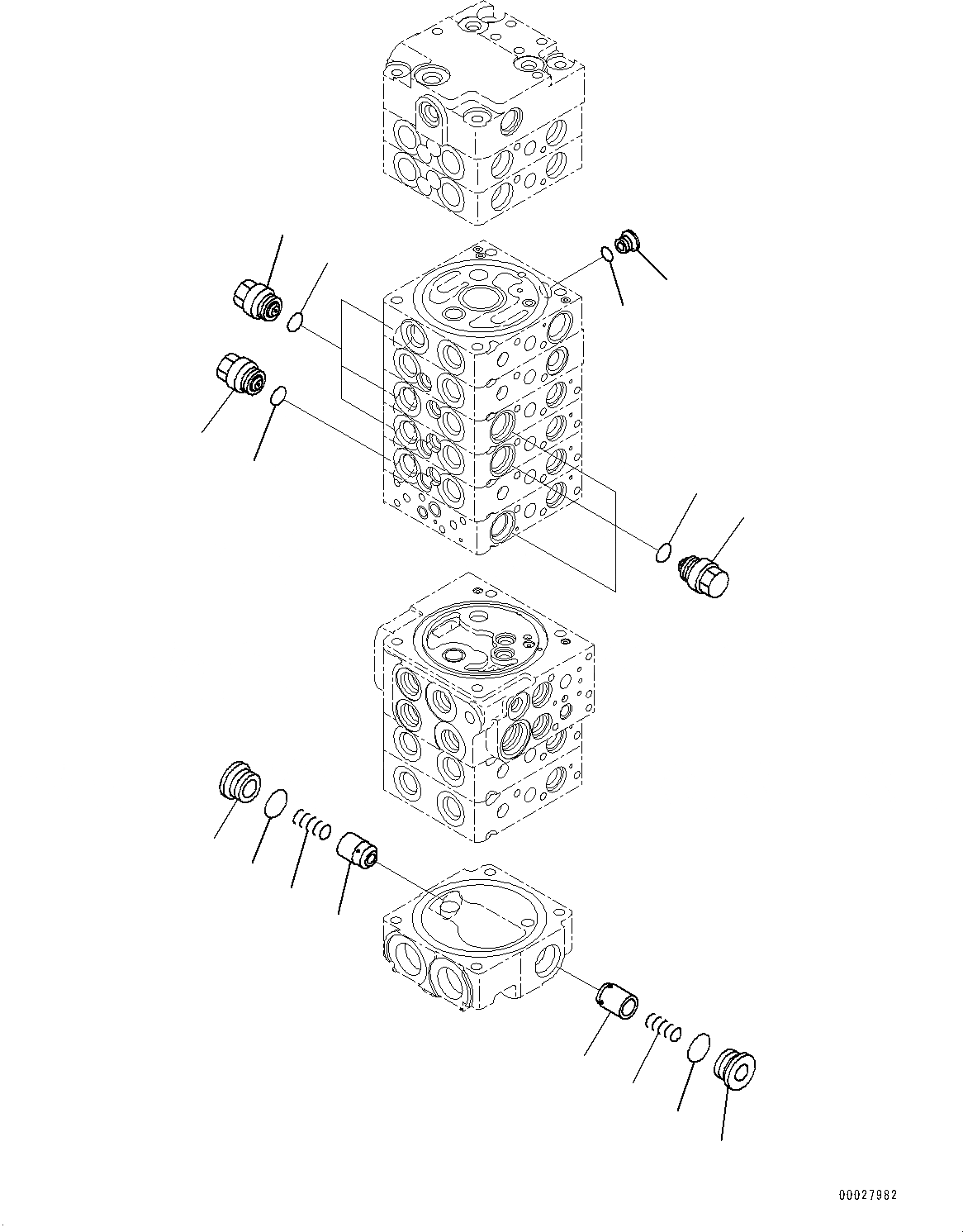 Схема запчастей Komatsu PC35MR-3 - УПРАВЛЯЮЩ. КЛАПАН, ВНУТР. ЧАСТИ, УПРАВЛЯЮЩ. КЛАПАН (8/) (№8-) УПРАВЛЯЮЩ. КЛАПАН, С ПРОПОРЦИОНАЛЬН. РЫЧАГ УПРАВЛ-Я, АВТОМАТИЧ. DECELERATOR, ДЛЯ -ДОПОЛН. АКТУАТОР ТРУБЫ, ЕС ARRANGEMENT
