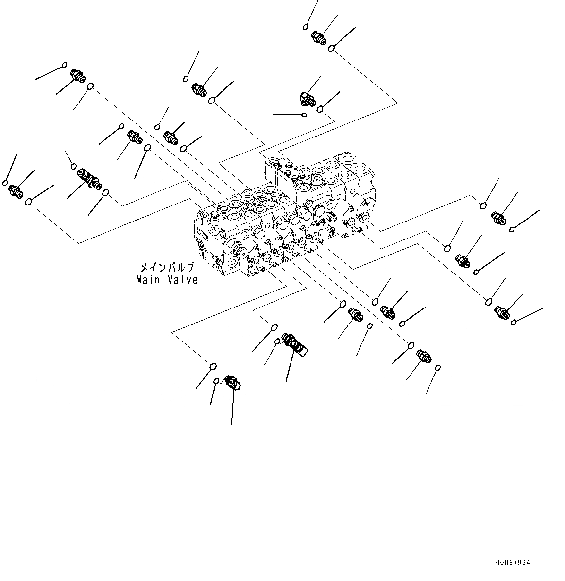 Схема запчастей Komatsu PC35MR-3 - УПРАВЛЯЮЩ. КЛАПАН, ДЛЯ КАБИНА ROPS, СОЕДИНИТЕЛЬН. ЧАСТИ (/) (№9-8) УПРАВЛЯЮЩ. КЛАПАН, ДЛЯ КАБИНА ROPS