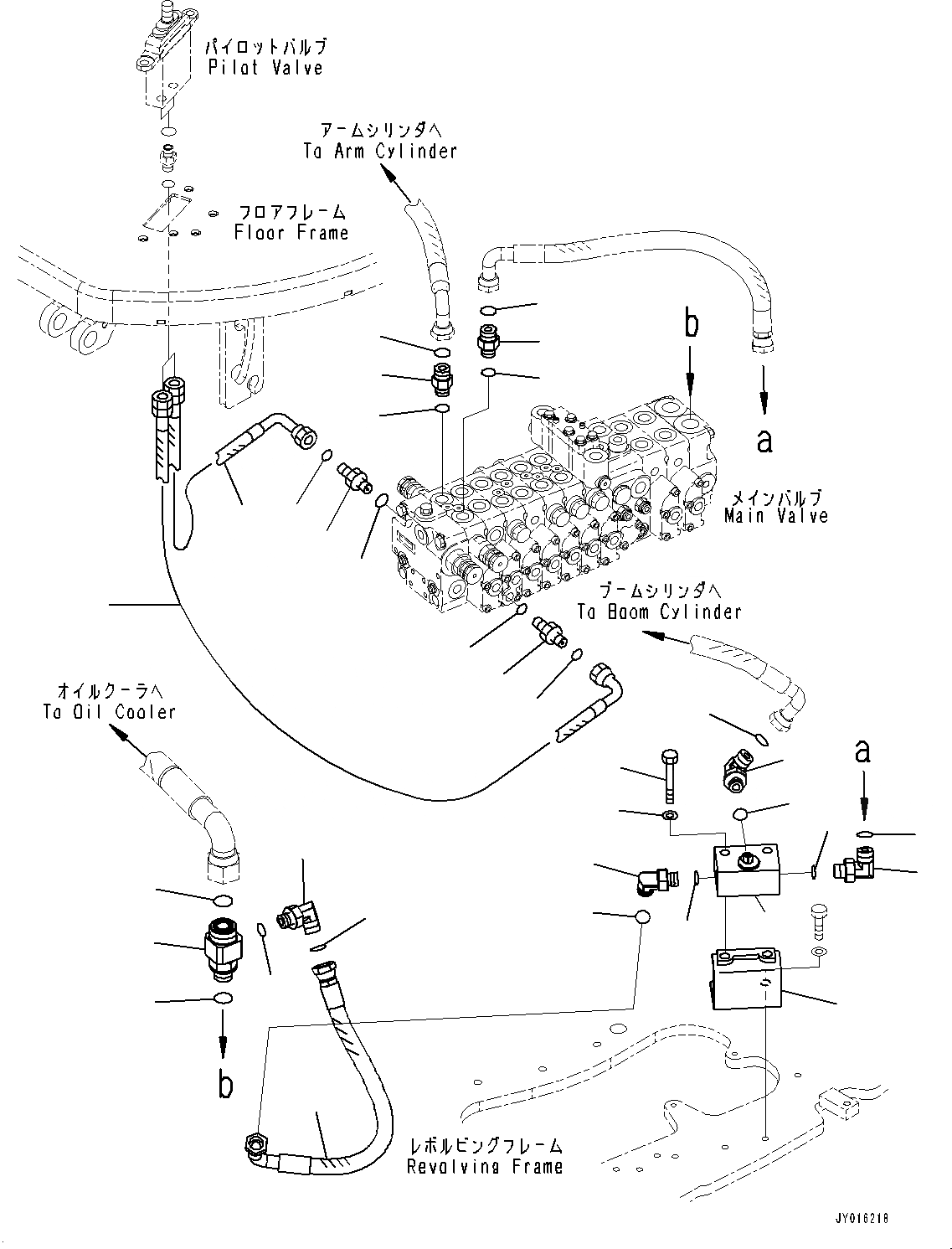 Схема запчастей Komatsu PC35MR-3 - УПРАВЛЯЮЩ. КЛАПАН, ДЛЯ -ДОПОЛН. АКТУАТОР ТРУБЫ, КАБИНА ROPS, НАВЕСН. ОБОРУД ТРУБЫ (№9-8) УПРАВЛЯЮЩ. КЛАПАН, ДЛЯ -ДОПОЛН. АКТУАТОР ТРУБЫ, КАБИНА ROPS