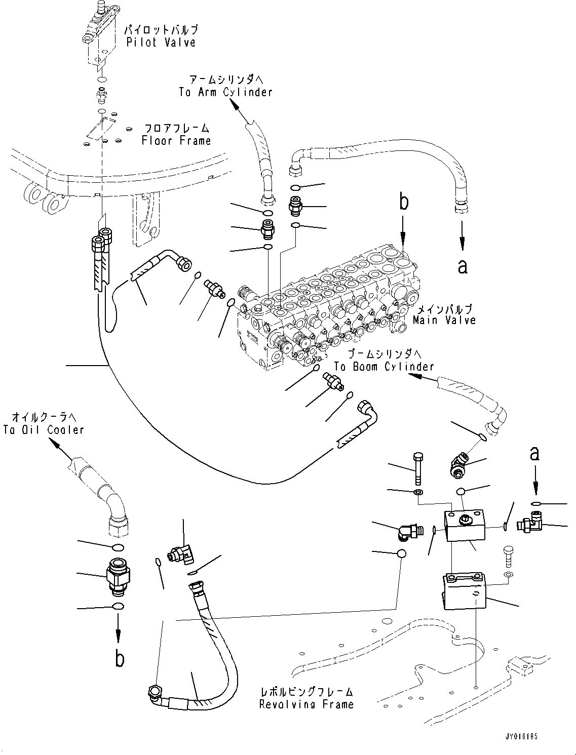 Схема запчастей Komatsu PC35MR-3 - УПРАВЛЯЮЩ. КЛАПАН, С ОТВ. С ИЗМ. УГЛОМ DOZER, ДЛЯ -ДОПОЛН. АКТУАТОР ТРУБЫ, ВЫСОК. ЕМК., СЕВ. АМЕРИКА, НАВЕСН. ОБОРУД ТРУБЫ (№8 УПРАВЛЯЮЩ. КЛАПАН, С ОТВ. С ИЗМ. УГЛОМ DOZER, ДЛЯ -ДОПОЛН. АКТУАТОР ТРУБЫ, ВЫСОК. ЕМК., СЕВ. 