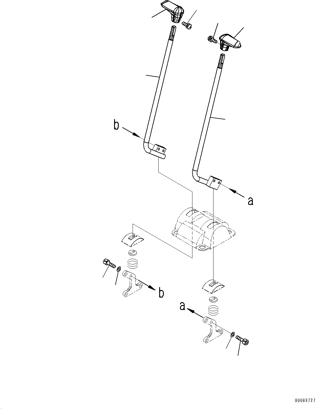 Схема запчастей Komatsu PC35MR-3 - ОСНОВН. КОНСТРУКЦИЯ, КРОМЕ ЯПОН., -ДОПОЛН. АКТУАТОР ТРУБЫ, ВЫСОК. ЕМК., С МАСТЕР КЛЮЧ, РЫЧАГ УПРАВЛ-Я ХОДОМ (№8-) ОСНОВН. КОНСТРУКЦИЯ, КРОМЕ ЯПОН., -ДОПОЛН. АКТУАТОР ТРУБЫ, ВЫСОК. ЕМК., С МАСТЕР КЛЮЧ