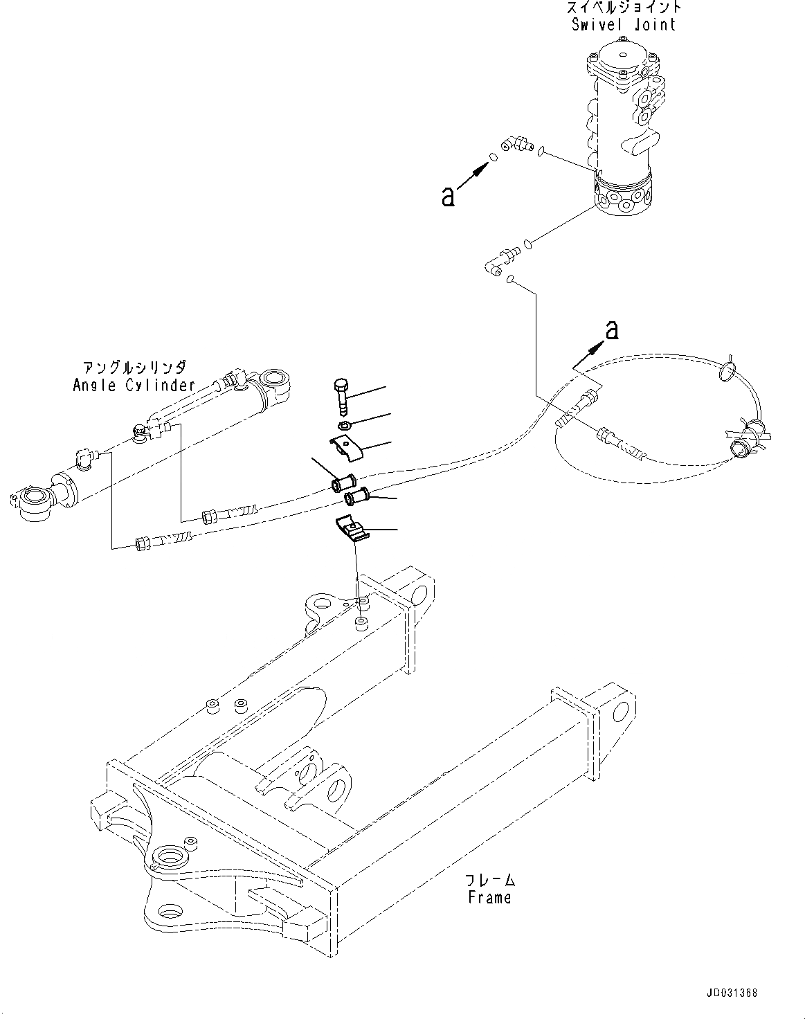 Схема запчастей Komatsu PC35MR-3 - ГУСЕНИЧНАЯ РАМА, ДЛЯ СКОРОСТЬ ДВИЖЕНИЯ УПРАВЛ-Е, SPEED ТИП, ОТВ. С ИЗМ. УГЛОМ DOZER, КРЕПЛЕНИЕ ШЛАНГОВ (/) (№9-) ГУСЕНИЧНАЯ РАМА, ДЛЯ СКОРОСТЬ ДВИЖЕНИЯ УПРАВЛ-Е, SPEED ТИП, ОТВ. С ИЗМ. УГЛОМ DOZER