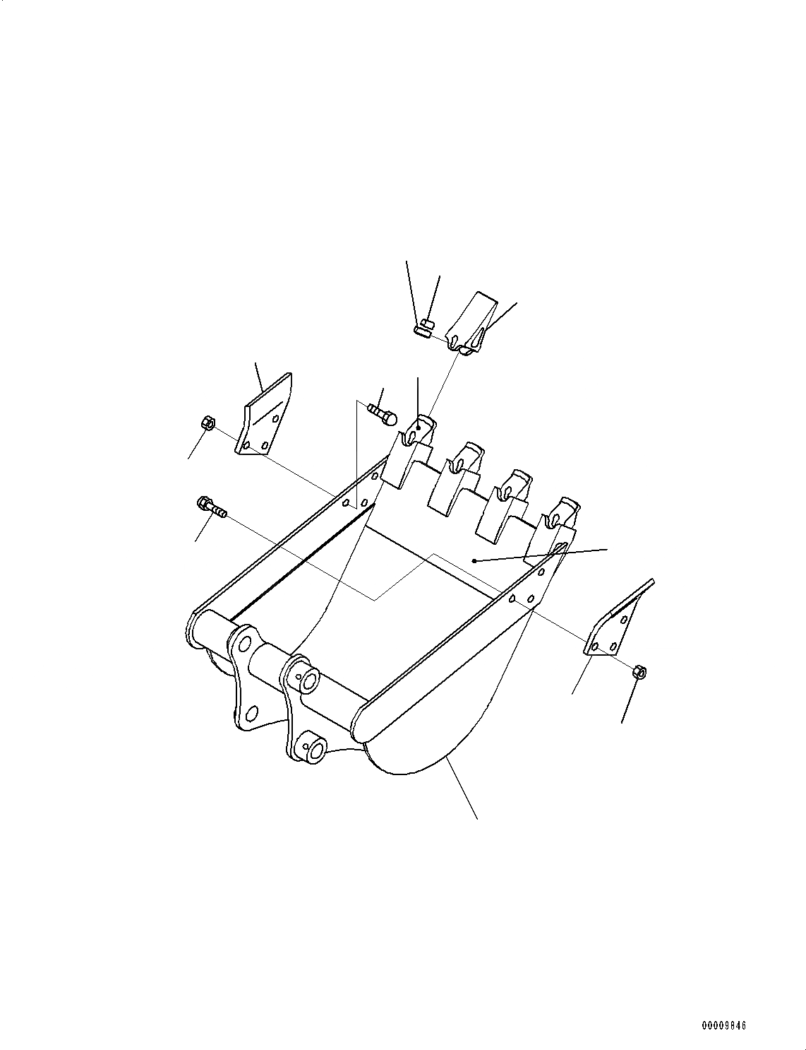 Схема запчастей Komatsu PC35MR-3 - ЭКСКАВАТ. КОВШ, .7M, HEAP .9M, MM ШИР. (№9-) ЭКСКАВАТ. КОВШ, .7M, HEAP .9M, MM ШИР.
