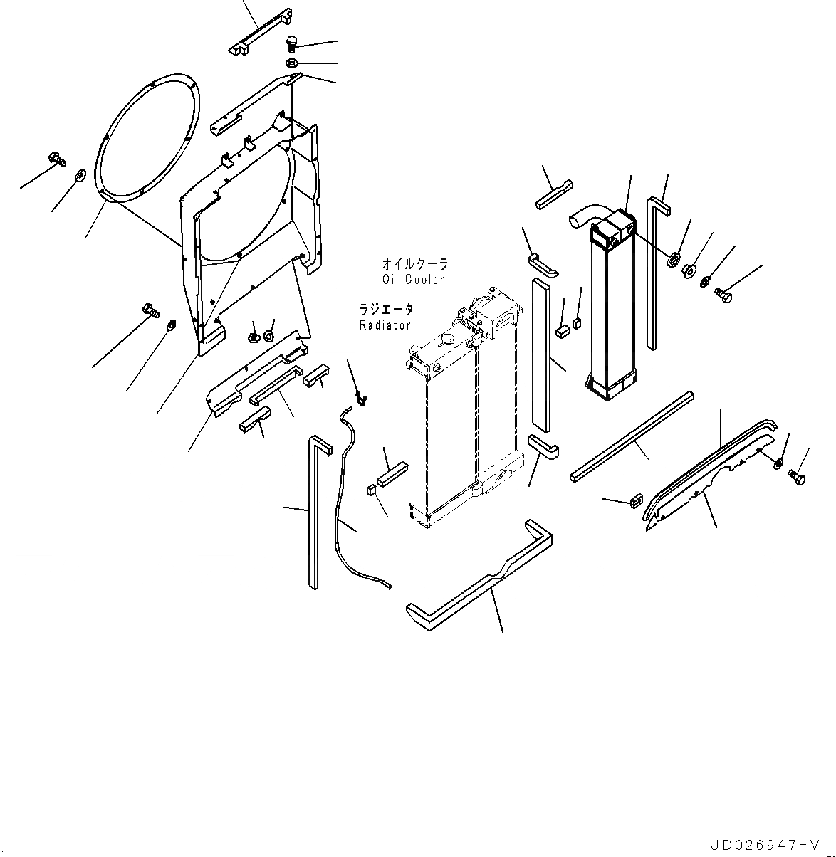 Схема запчастей Komatsu PC220-8 - СИСТЕМА ОХЛАЖДЕНИЯ, ПОСЛЕОХЛАДИТЕЛЬ И КОЖУХ (№8-) СИСТЕМА ОХЛАЖДЕНИЯ, AMP. УПЛОТНЕНИЕED ГЕНЕРАТОР, БЕЗ АВТОМАТИЧ. КОНДИЦ. ВОЗДУХА