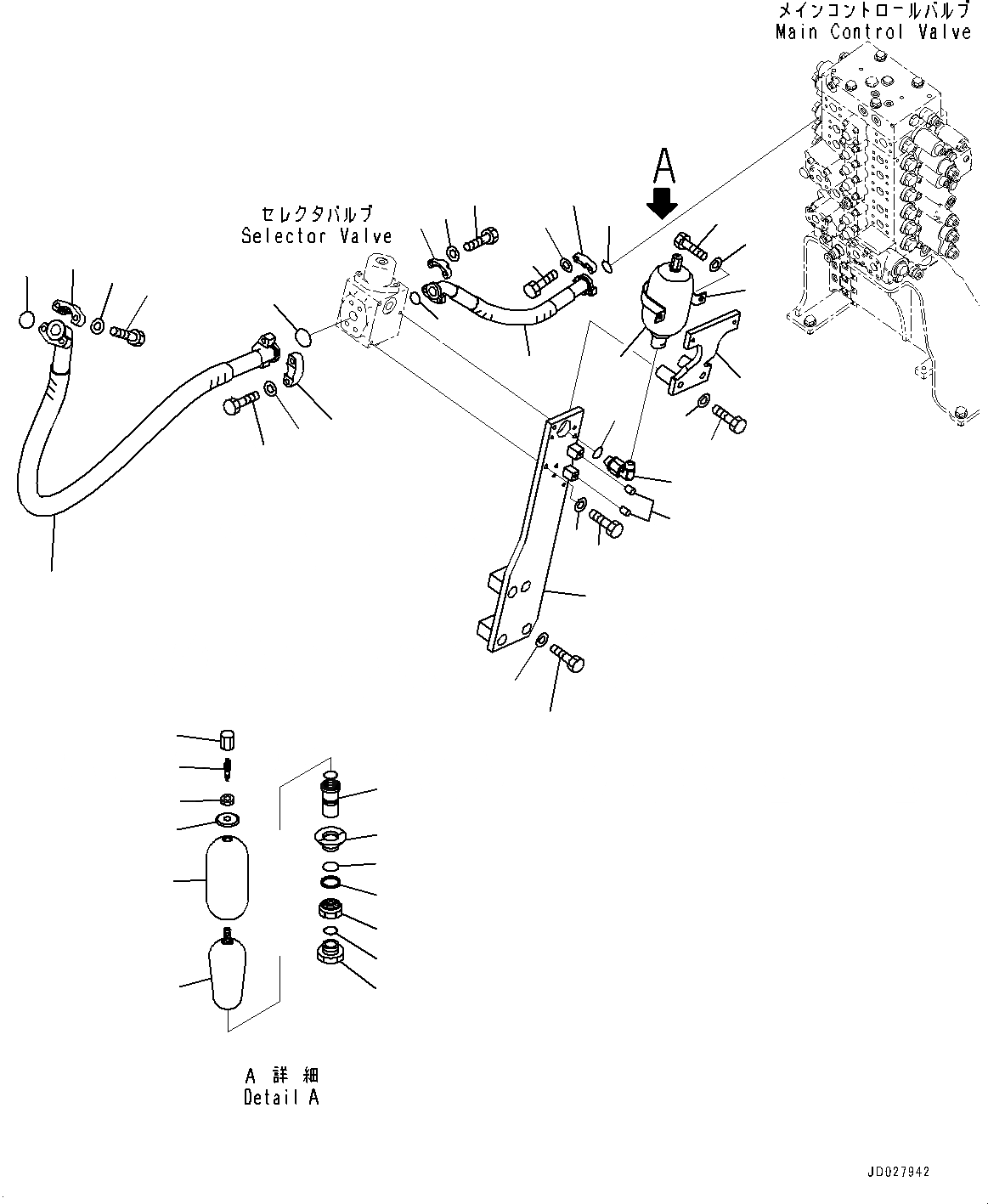 Схема запчастей Komatsu PC220LC-8 - НАВЕСН. ОБОРУД ТРУБЫ, ОСНОВН. ТРУБЫ, ПРАВ. (№8-) НАВЕСН. ОБОРУД ТРУБЫ, С -ДОПОЛН. АКТУАТОР ТРУБЫ, -ДОПОЛН. АКТУАТОР ТРУБЫ, АККУМУЛЯТОР, ДЛЯ NIPPON PNEUMATIC ГИДРОМОЛОТ KI
