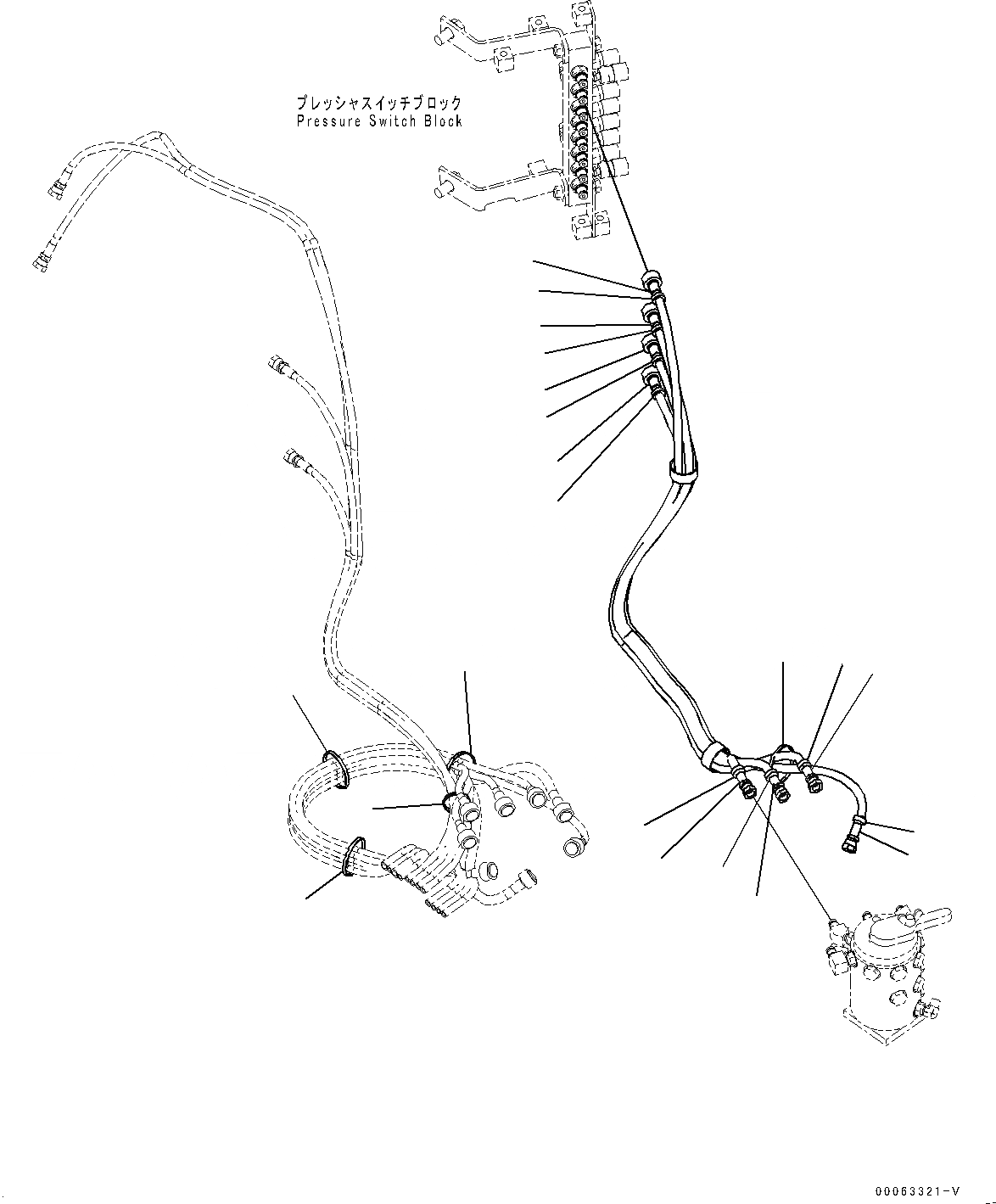 Схема запчастей Komatsu PC220LC-8 - MULTI КЛАПАН, ШЛАНГИ (№8-) MULTI КЛАПАН, УПРАВЛ-Е PATTERN CHANGE OVER КЛАПАН (ISO/ЭКСКАВАТ.)