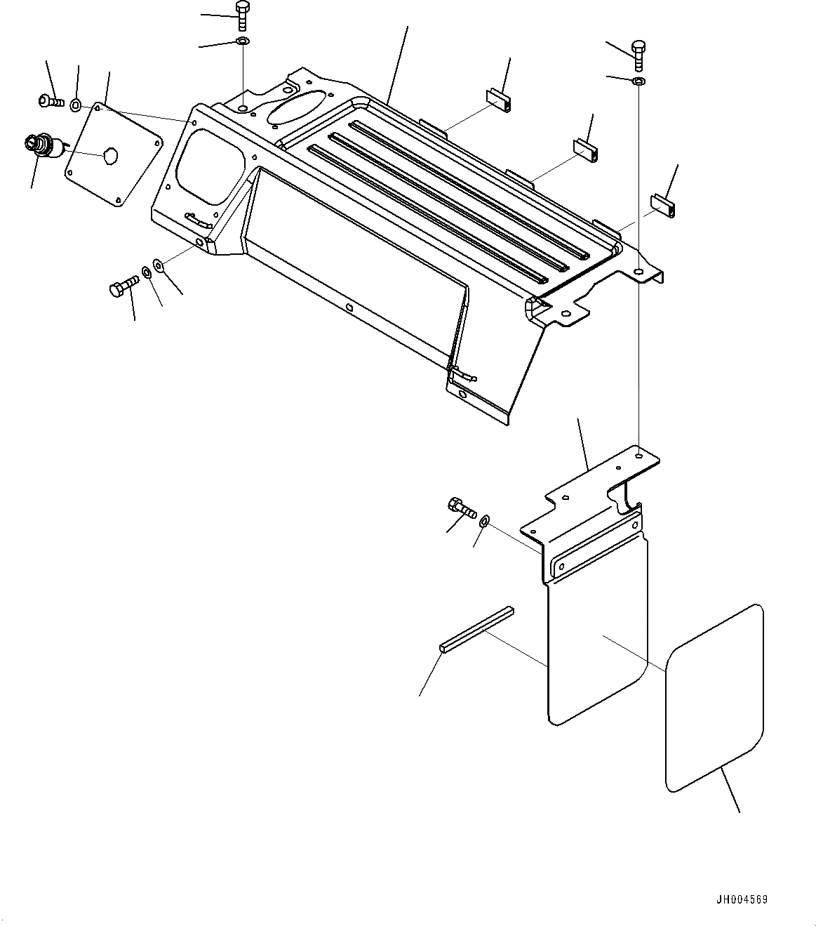 Схема запчастей Komatsu PC220LC-8 - КАБИНА, КАБИНА IN ЧАСТИ, LUGGAGE ПЛАСТИНА (№8-) КАБИНА, С МАСТЕР КЛЮЧ, БЕЗ КОНДИЦ. ВОЗДУХА, AM-FM РАДИО ДЛЯ АЗИИ