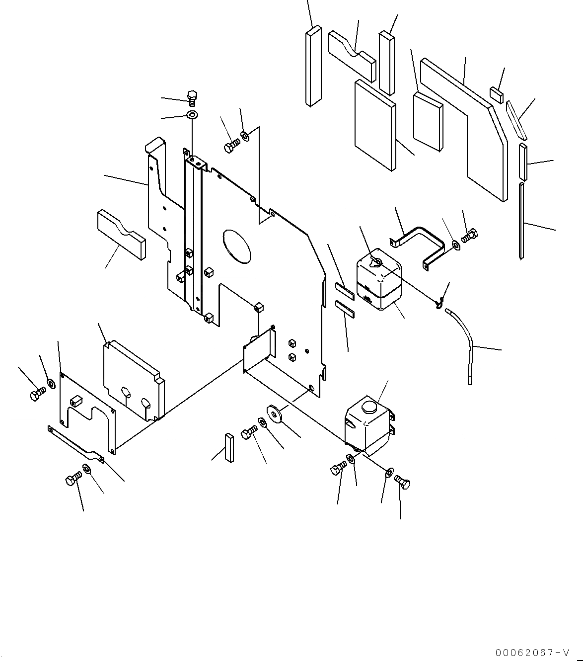 Схема запчастей Komatsu PC220LC-8 - КАБИНА ПЕРЕГОРОДКА., ЛЕВ. (№8-8) КАБИНА ПЕРЕГОРОДКА., БЕЗ АВТОМАТИЧ. КОНДИЦ. ВОЗДУХА