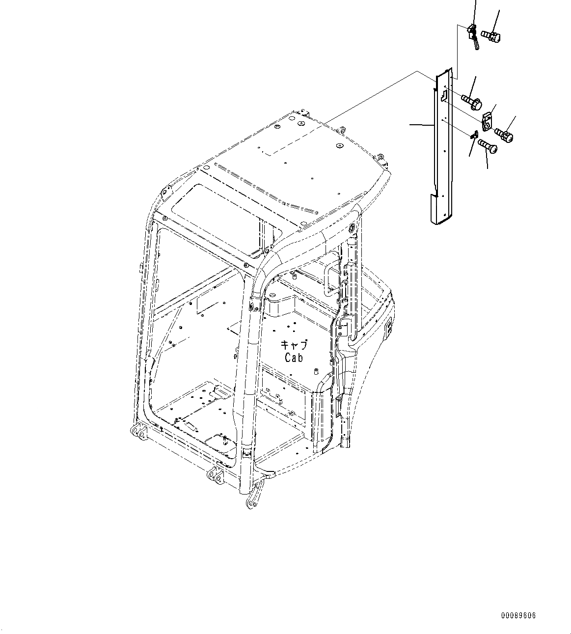Схема запчастей Komatsu PC30MR-3 - КАБИНА, ОСВЕЩЕНИЕ (№7-) КАБИНА, -ДОПОЛН. АКТУАТОР ТРУБЫ, С КОНДИЦИОНЕРОМ, МАСТЕР КЛЮЧ