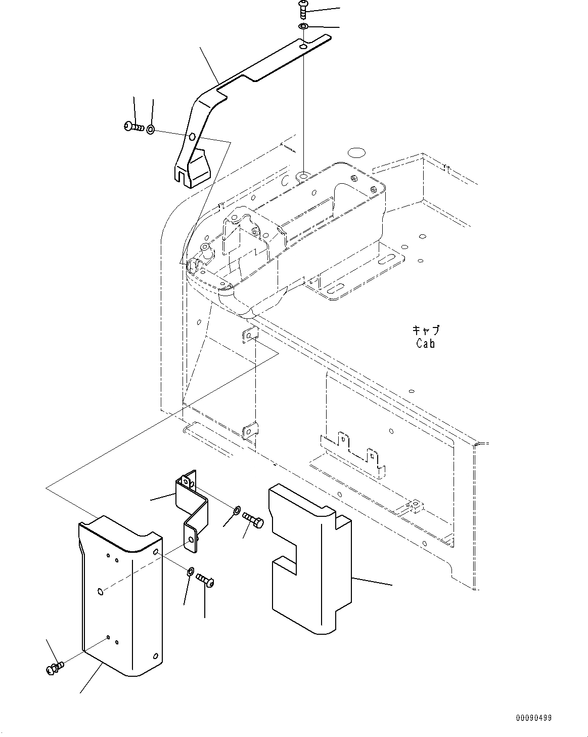 Схема запчастей Komatsu PC30MR-3 - КАБИНА, ПОКРЫТИЕ ПОЛА (№-) КАБИНА, -ДОПОЛН. АКТУАТОР ТРУБЫ, С КОНДИЦИОНЕРОМ, МАСТЕР КЛЮЧ, ДЛЯ АВСТРАЛИИ И НОВ. ZEALAND