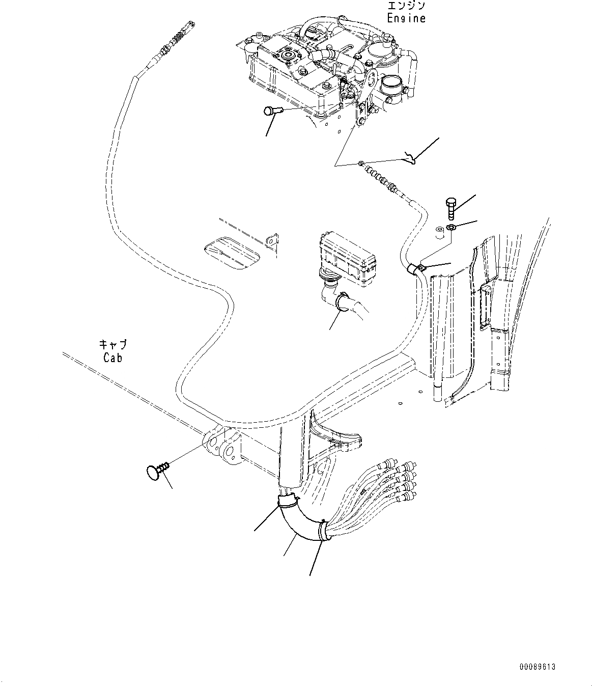 Схема запчастей Komatsu PC30MR-3 - КРЕПЛЕНИЕ ПОЛАING, КАБЕЛЬ КРЕПЛЕНИЕ (№7-) КРЕПЛЕНИЕ ПОЛАING, ДЛЯ КАБИНА ROPS