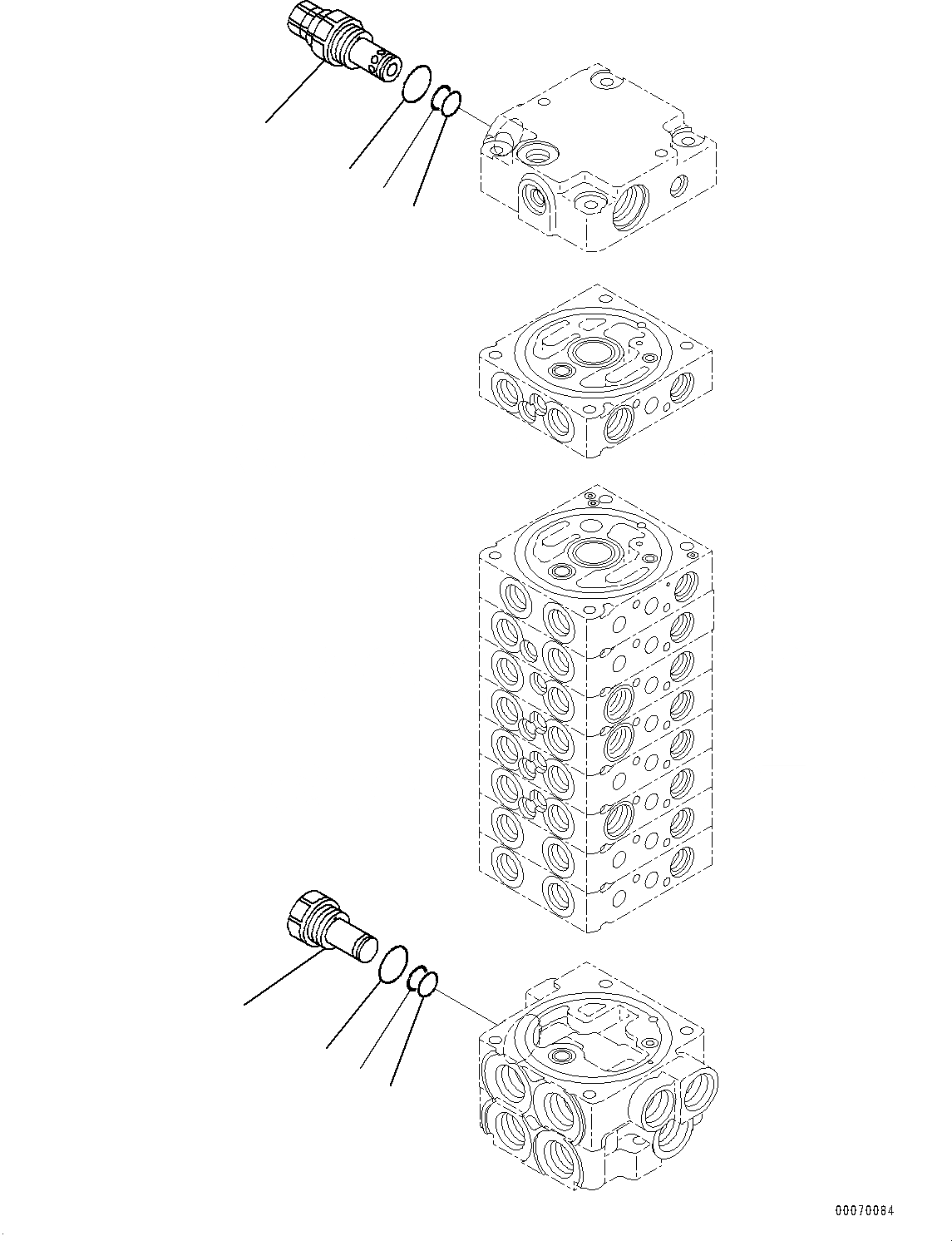 Схема запчастей Komatsu PC30MR-3 - УПРАВЛЯЮЩ. КЛАПАН, 9-КЛАПАН (9/) (№7-) УПРАВЛЯЮЩ. КЛАПАН, С АВТОМАТИЧ. DECELERATOR, ДЛЯ СТРАН ЕС ARRANGEMENT