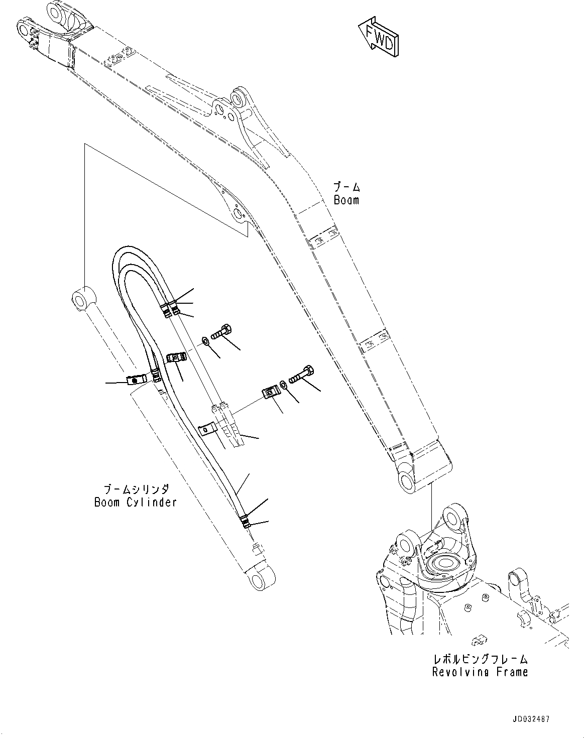Схема запчастей Komatsu PC30MR-3 - СТРЕЛА, ЦИЛИНДР СТРЕЛЫТРУБЫ (№78-) СТРЕЛА, 8MM СТРЕЛА, ГИДРОМОЛОТ, ДЛЯ TURKEY, ЕС ARRANGEMENT