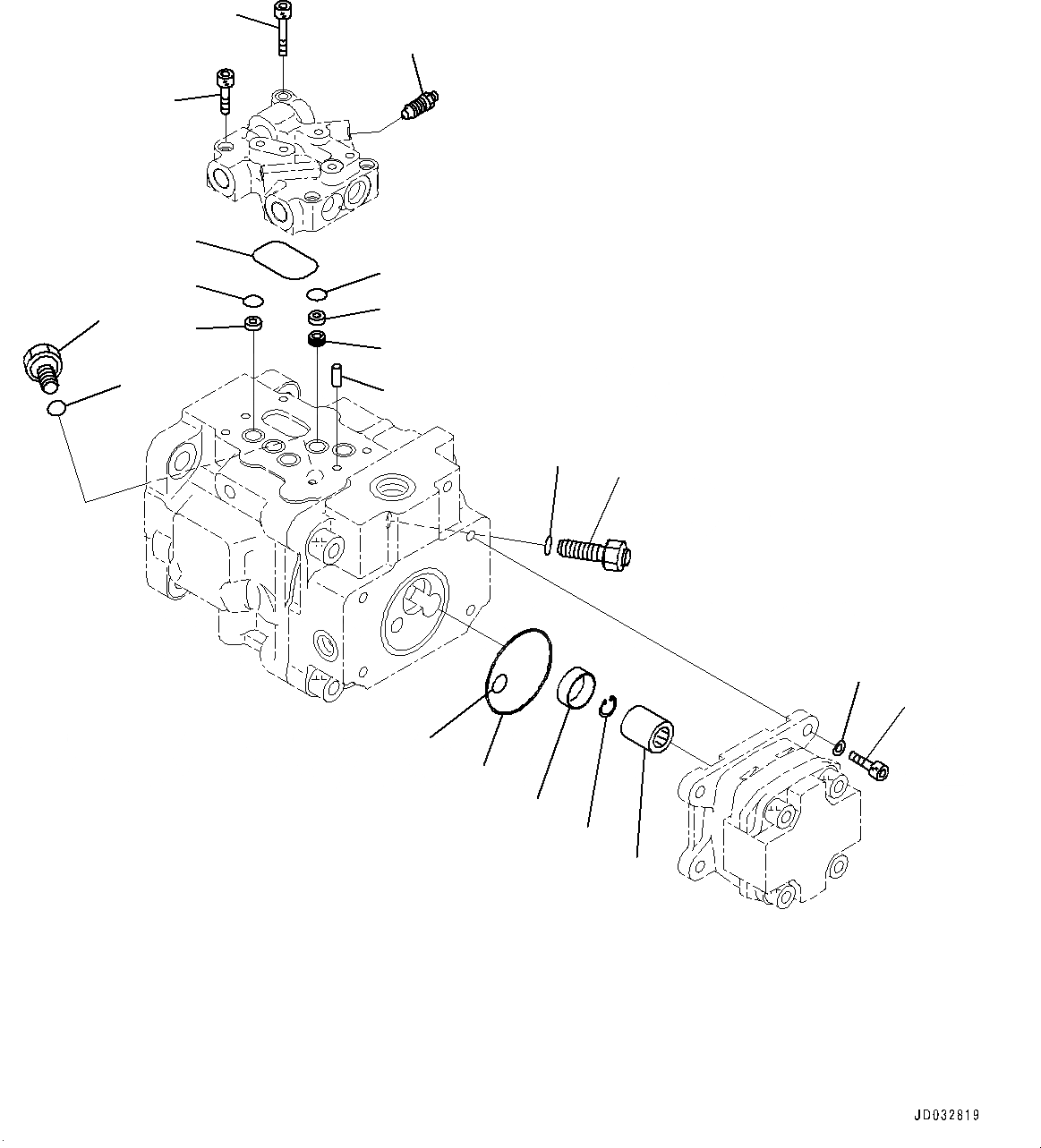 Схема запчастей Komatsu PC27MR-3 - ДВИГАТЕЛЬ, ВНУТР. ЧАСТИ, ОСНОВН. НАСОС (/) (№9-) ДВИГАТЕЛЬ, ДЛЯ КРОМЕ ЯПОН.