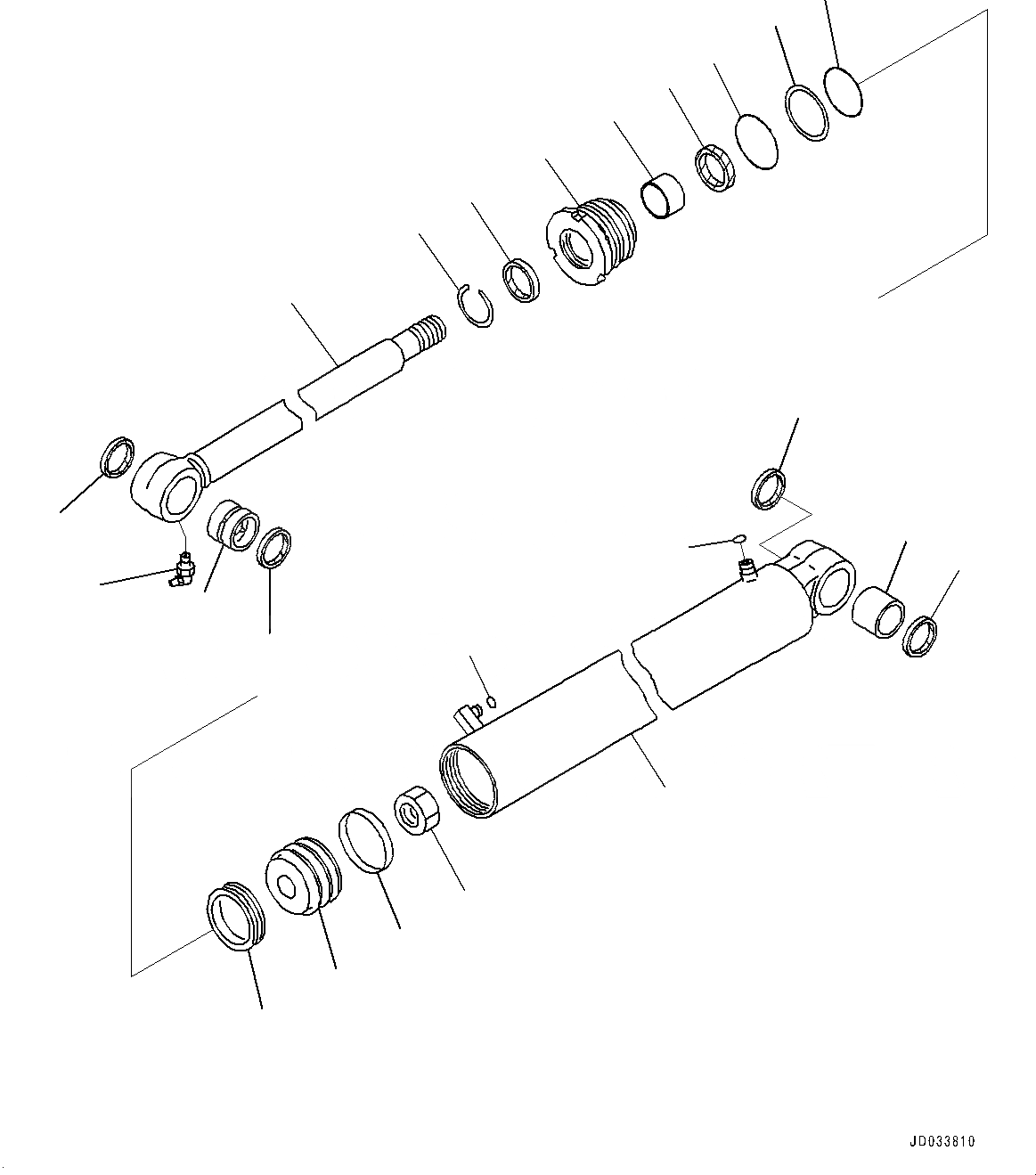Схема запчастей Komatsu PC27MR-3 - ЦИЛИНДР ПОВОРОТА СТРЕЛЫ, ВНУТР. ЧАСТИ, ЦИЛИНДР ПОВОРОТА СТРЕЛЫ (№9-) ЦИЛИНДР ПОВОРОТА СТРЕЛЫ