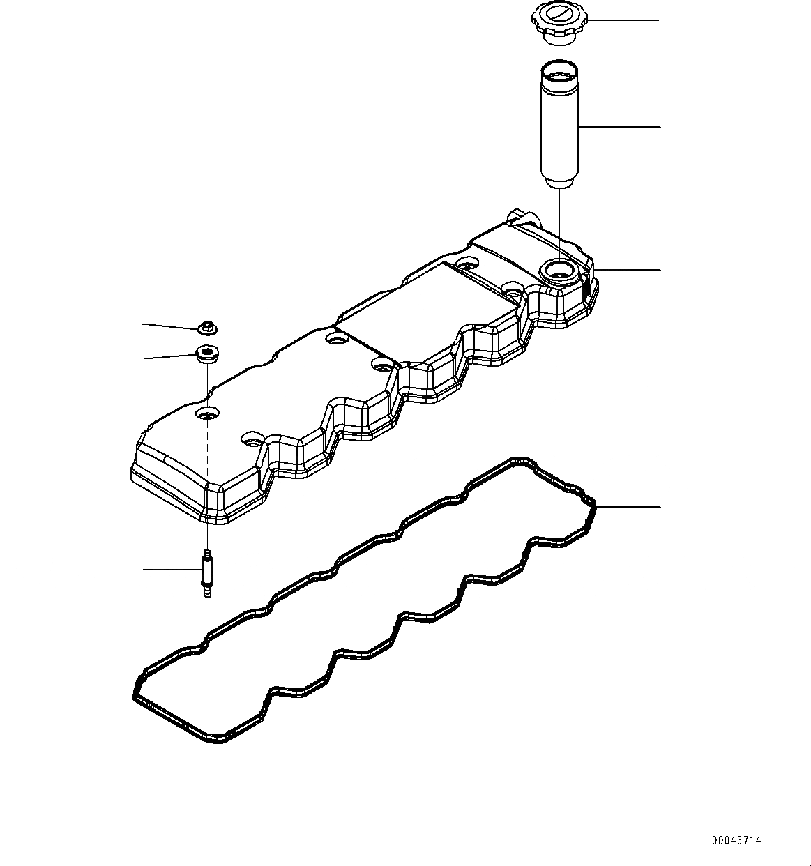 Схема запчастей Komatsu SAA6D107E-1C - КРЫШКА ГОЛОВКИ (№-) КРЫШКА ГОЛОВКИ