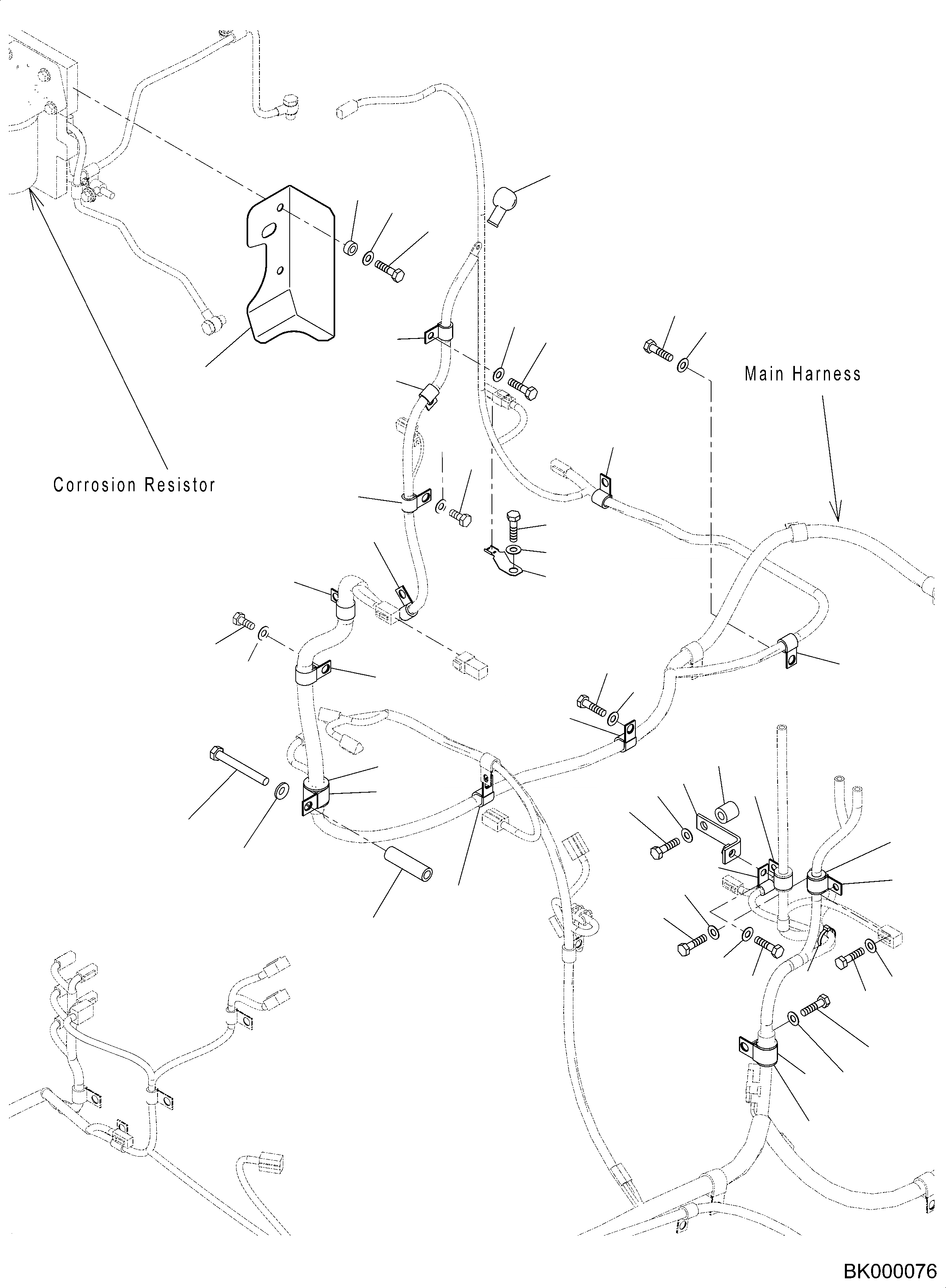 Схема запчастей Komatsu PC700LC-8E0 - ПРОВОДКА, ЕС ARRANGEMENT, С АККУМУЛЯТОР, ВЫСОК. ЕМК. АККУМУЛЯТОР, ОСНОВН. ПРОВОДКА (/) ПРОВОДКА, ЕС ARRANGEMENT, С АККУМУЛЯТОР, ВЫСОК. ЕМК. АККУМУЛЯТОР