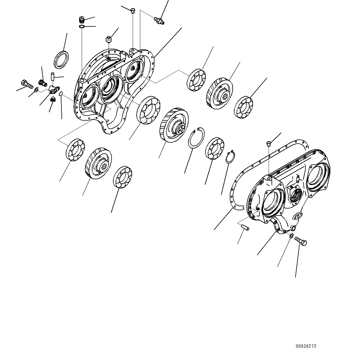 Схема запчастей Komatsu PC700LC-8E0 - POWER TAKEOFF, PTO(МЕХ-М ОТБОРА МОЩНОСТИ) ASSEMBLY (№-) POWER TAKEOFF, BAD ТОПЛИВН. И ПЛОХ. ТОПЛИВО СПЕЦ-ЯIFICATION, ВОДН.+DUST