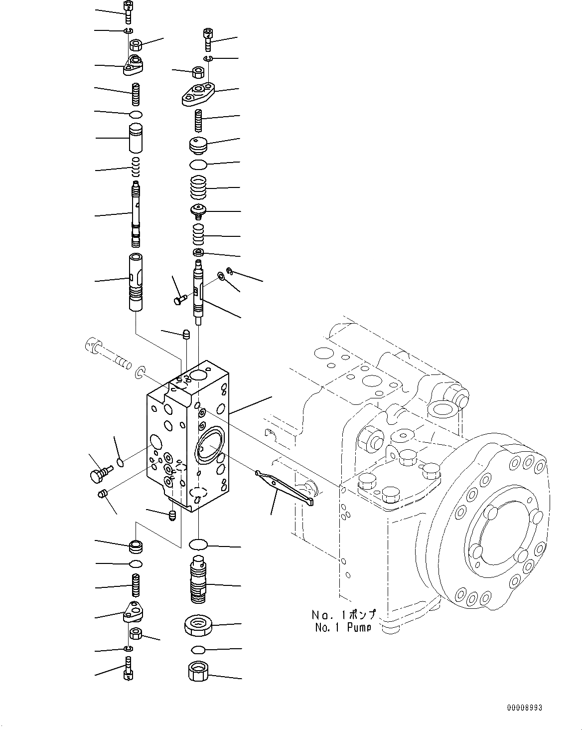 Схема запчастей Komatsu PC700LC-8E0 - ПОРШЕНЬ НАСОС, ВНУТР. ЧАСТИ, NO. НАСОС (/) (№-) ПОРШЕНЬ НАСОС