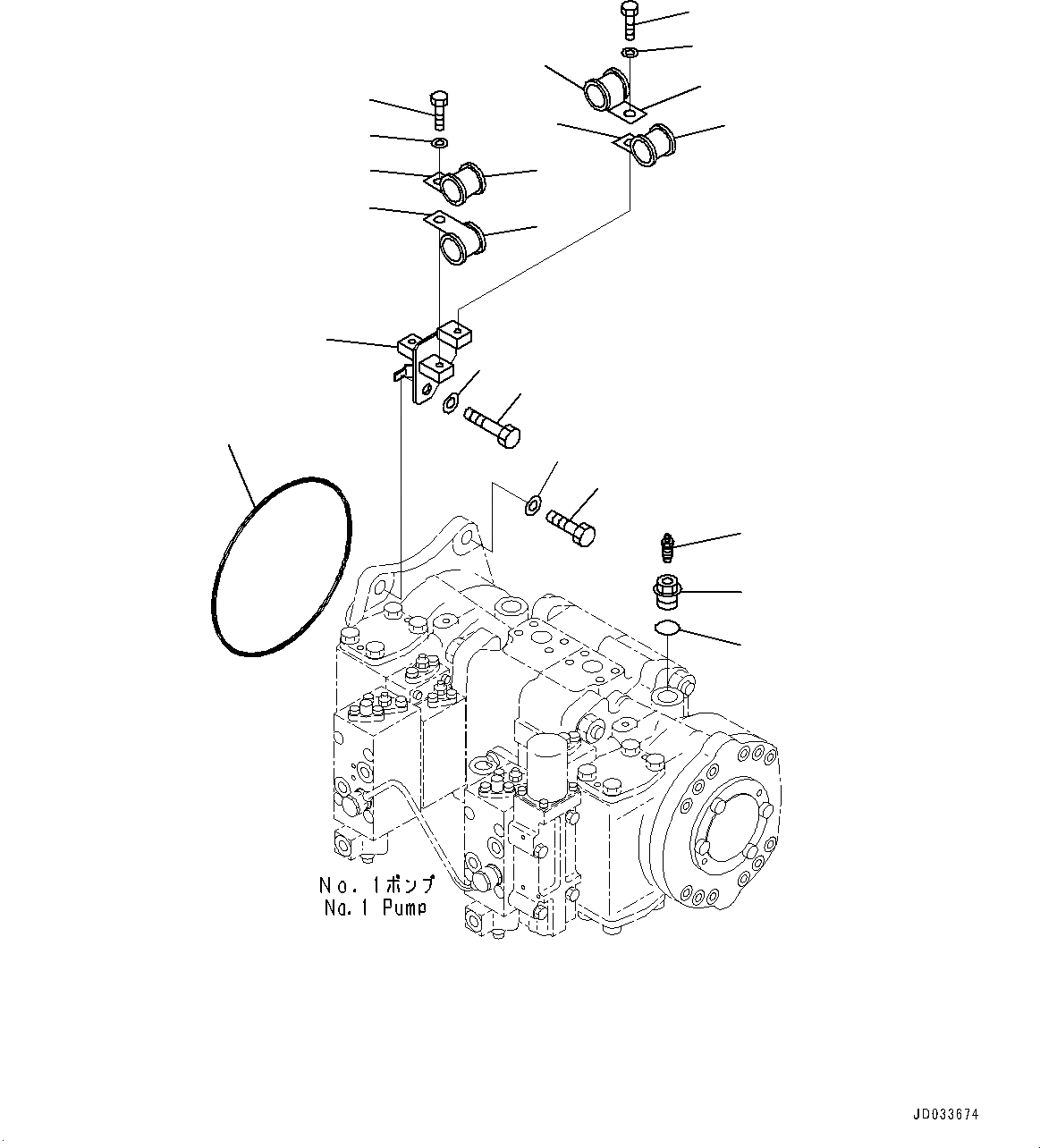 Схема запчастей Komatsu PC700LC-8E0 - ПОРШЕНЬ НАСОС, СОЕДИНИТЕЛЬН. ЧАСТИ (№-) ПОРШЕНЬ НАСОС