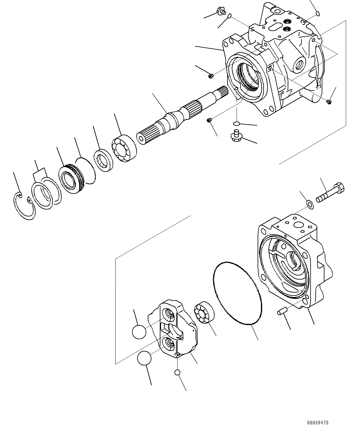Схема запчастей Komatsu PC700LC-8E0 - ПРИВОД НАСОС, ВНУТР. ЧАСТИ, НАСОС ВЕНТИЛЯТОРА (/7) (№-) ПРИВОД НАСОС